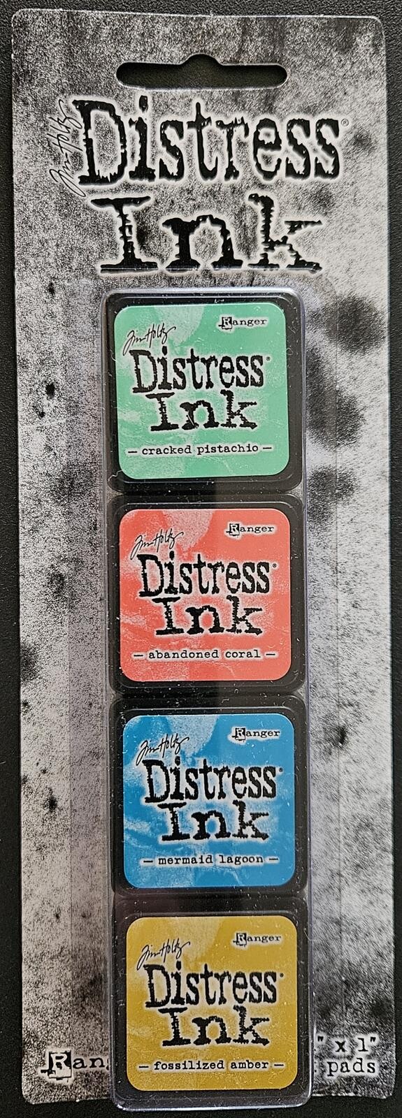 Kit #13 - Ranger Tim Holtz Distress Ink Mini 4 pc Pad Set TDPK46738 789541046738