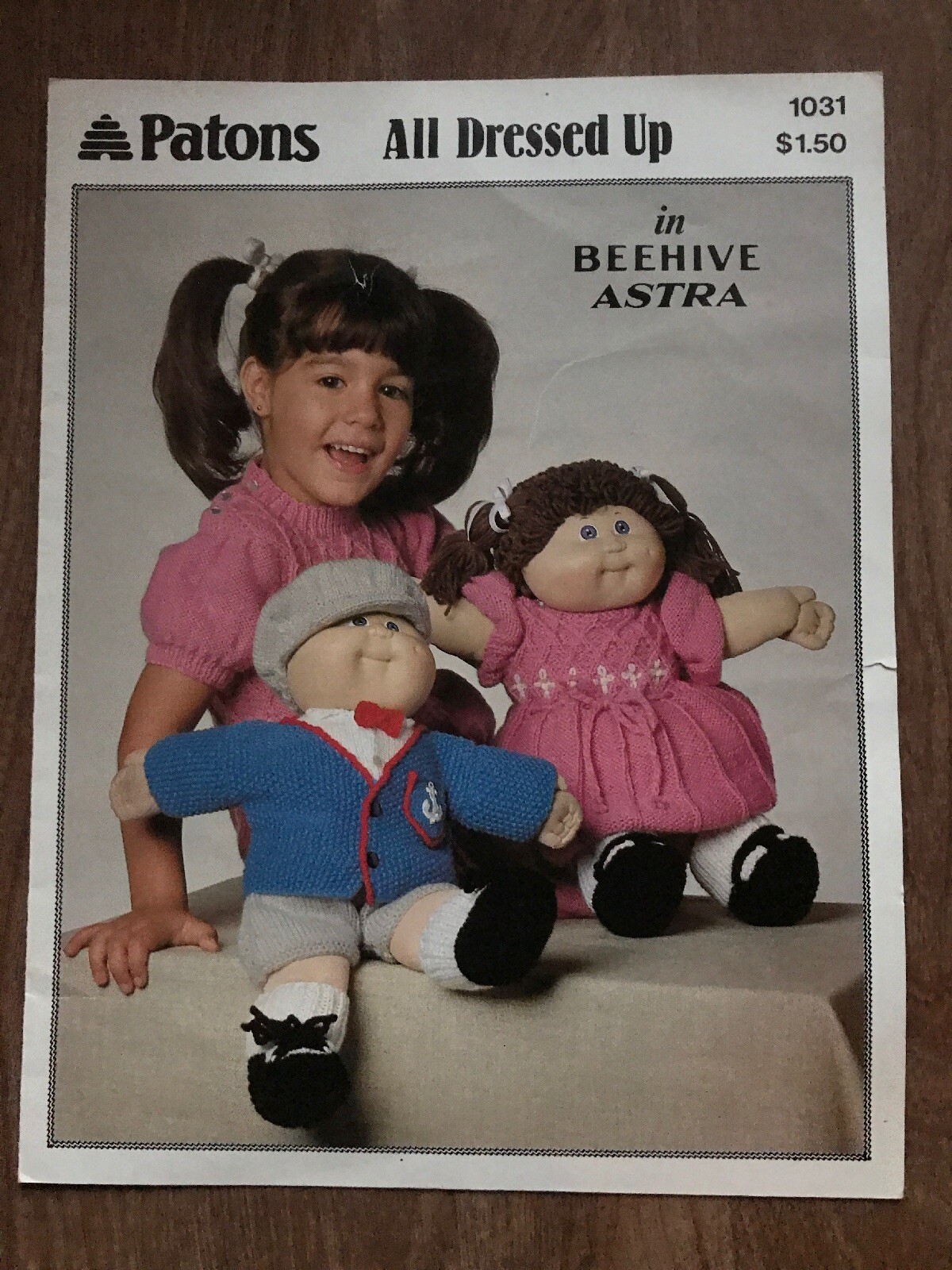 3~Patrons Doll Knitting Leaflets~For Cabbage Style Dolls