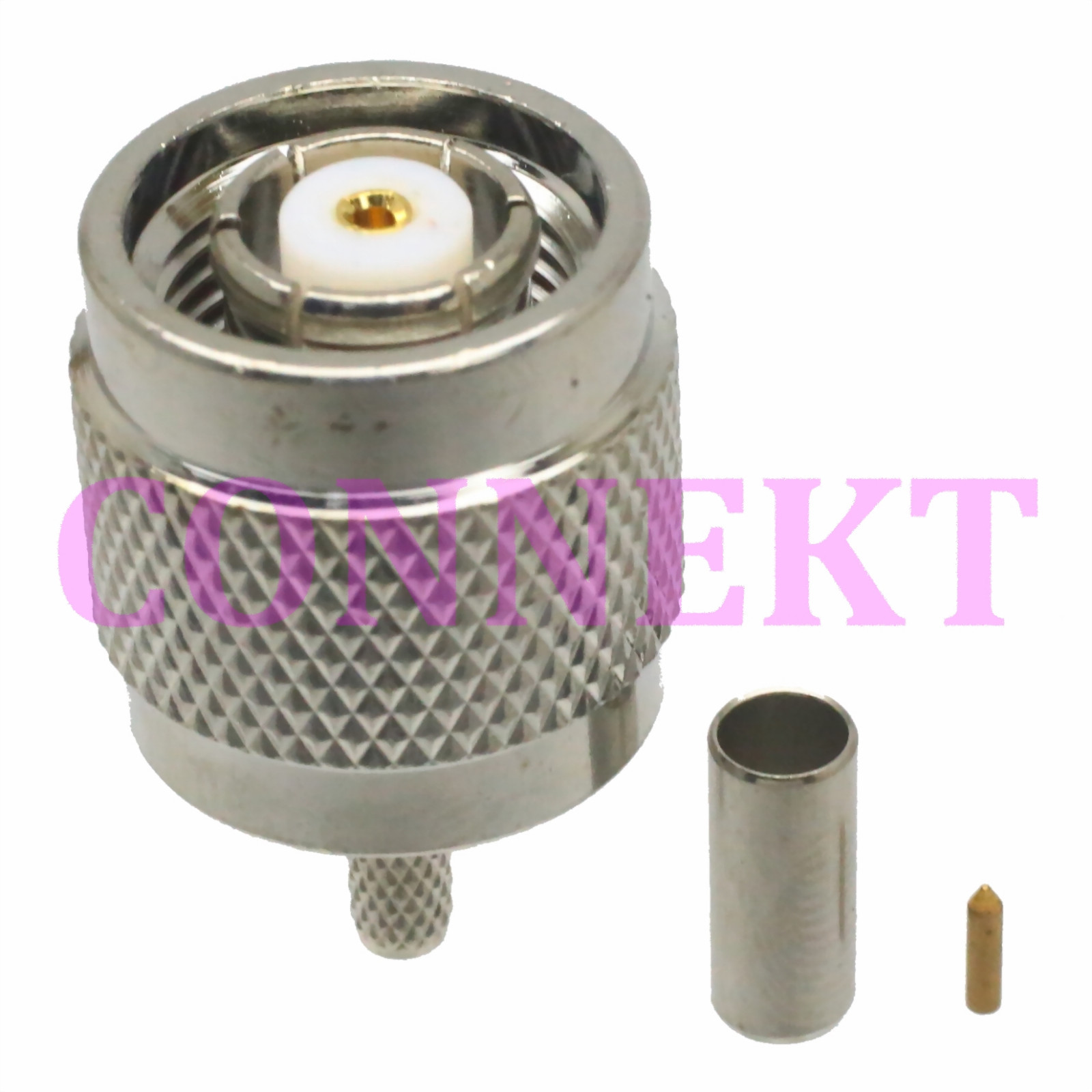 1pce RP-TNC male jack center crimp RG174 RG316 LMR100 RF connector
