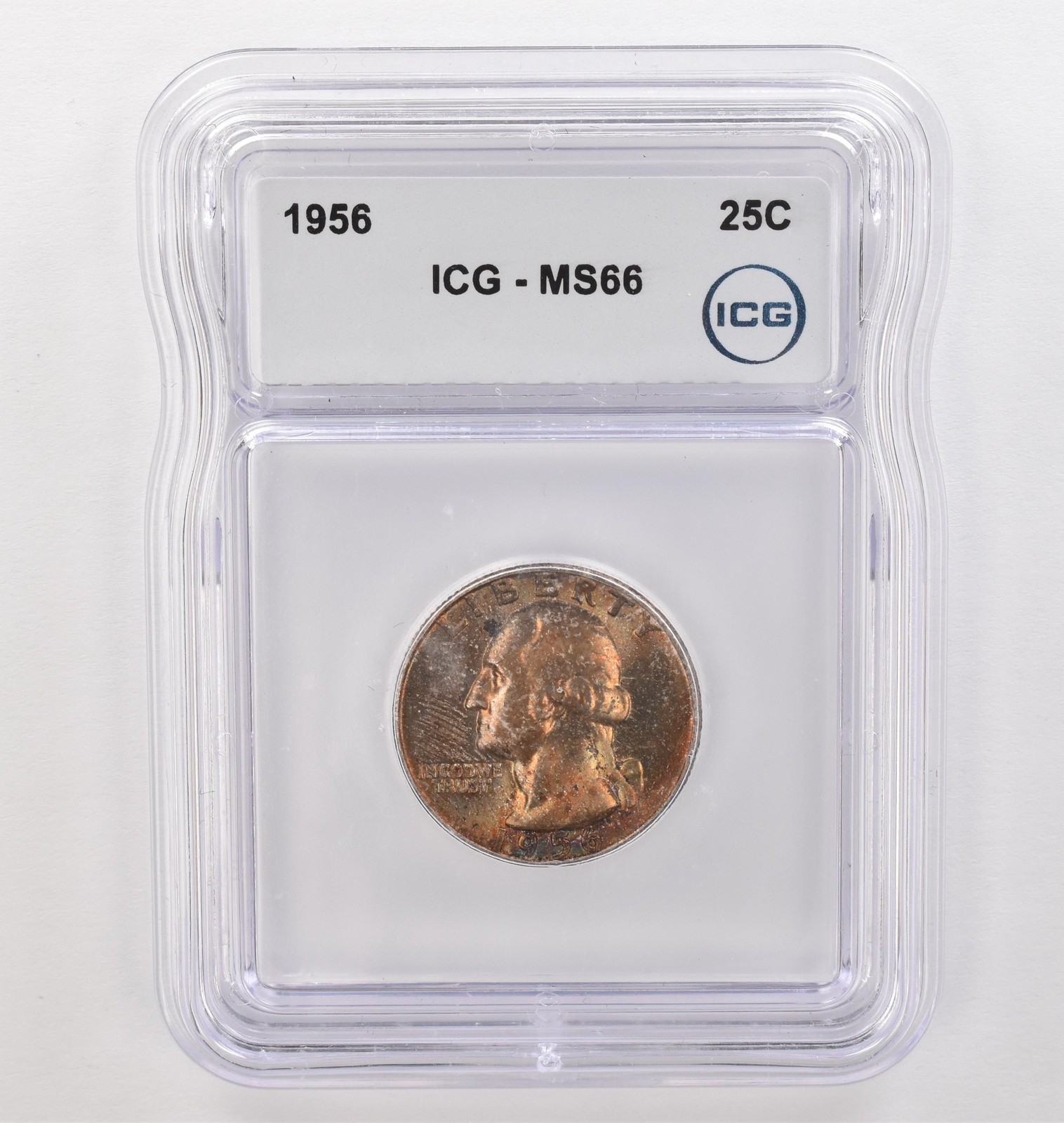 1956 Washington Quarter MS66 ICG Beautiful Tone *4169