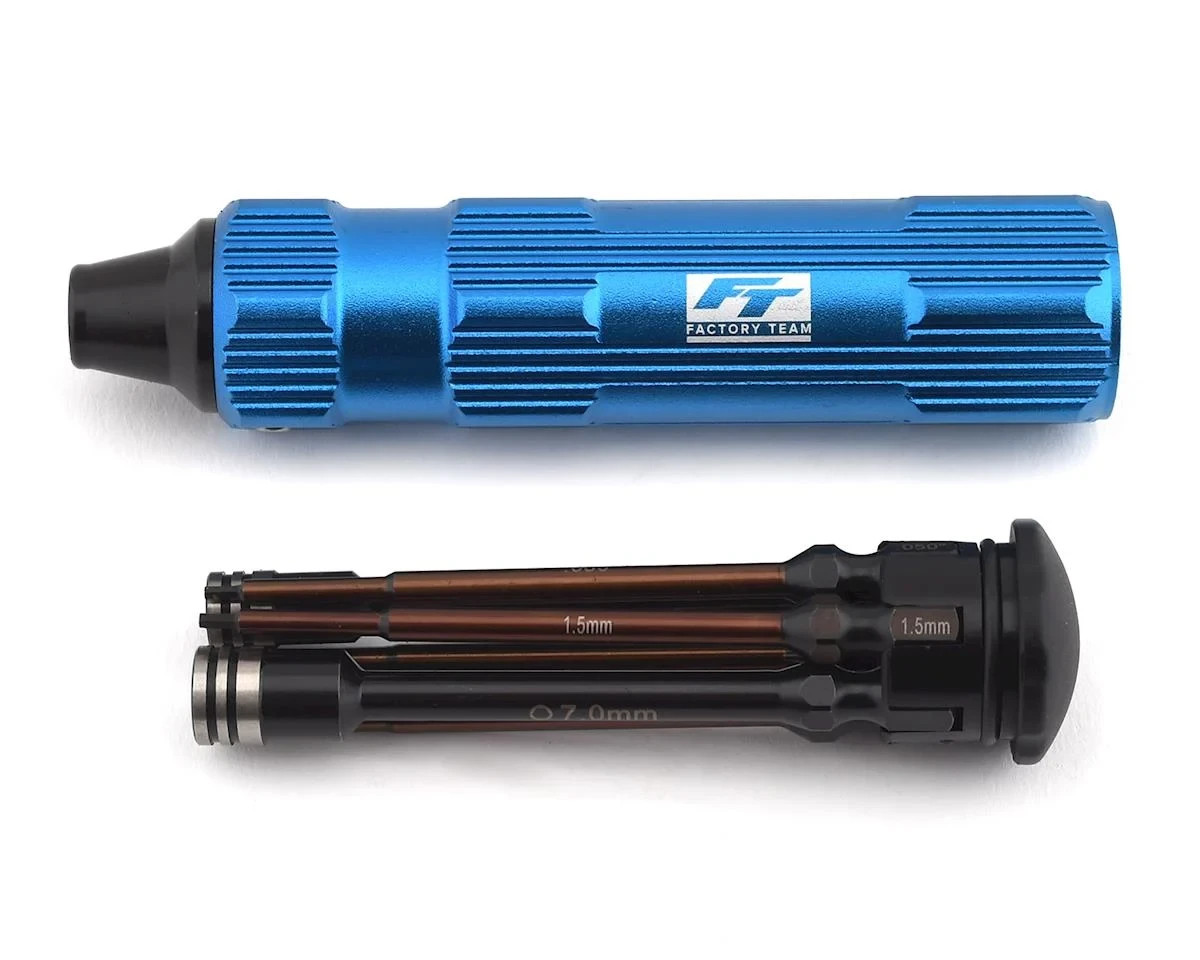 Team Associated 7-Piece Metric & SAE Factory Team Hex & Nut Driver Tool Set 1/4”