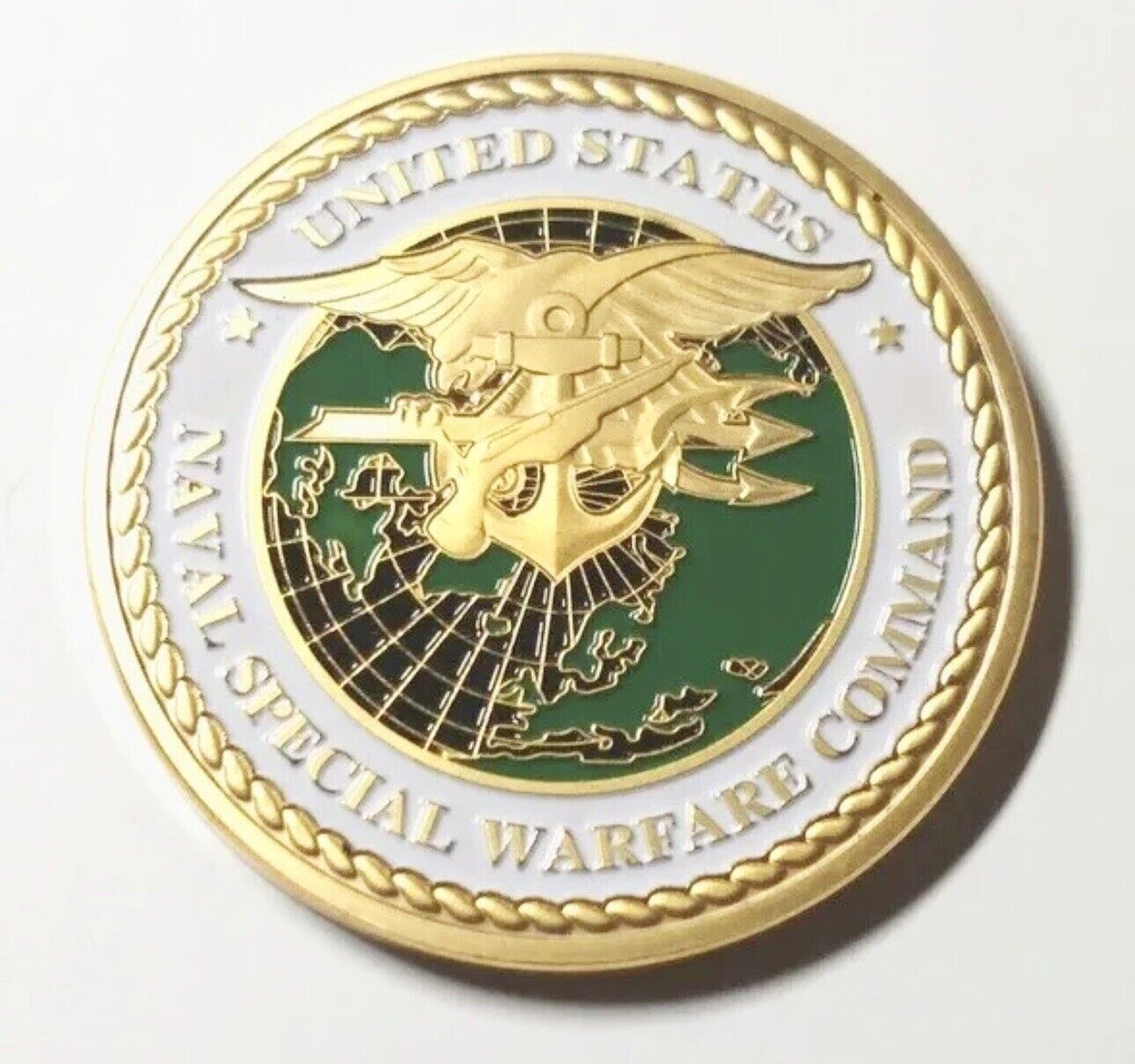 US Naval Special Warfare Command Navy Seals Sea Air Land Navy Challenge Coin