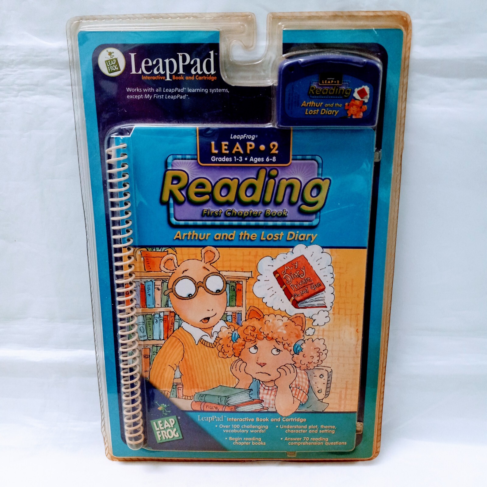 LeapFrog LeapPad Leap 2 Arthur And The Lost Diary Reading Book W/ Cartridge