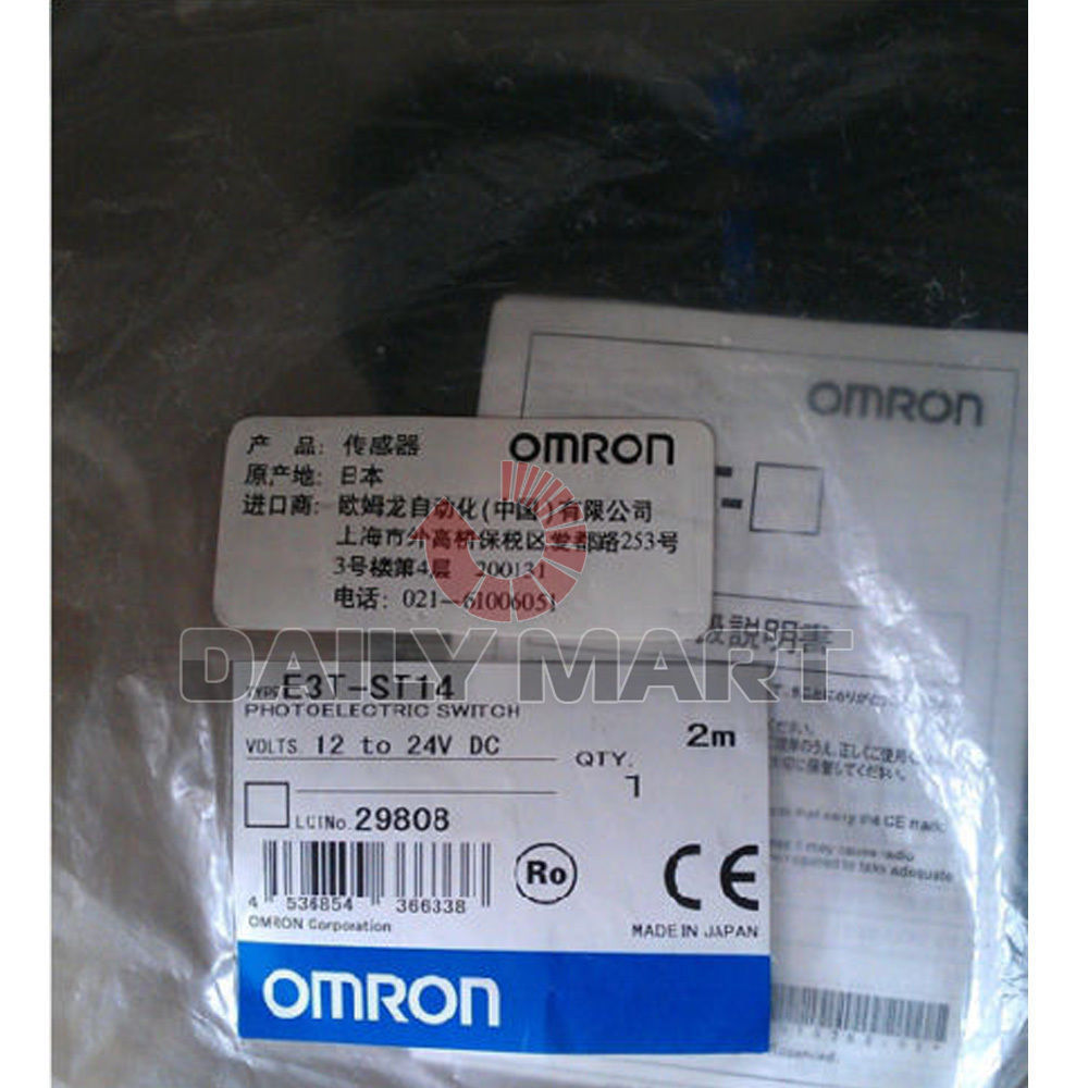 New Omron Automation E3T-ST14 E3TST14 Photoelectric Switch PNP Output 12-24 VDC