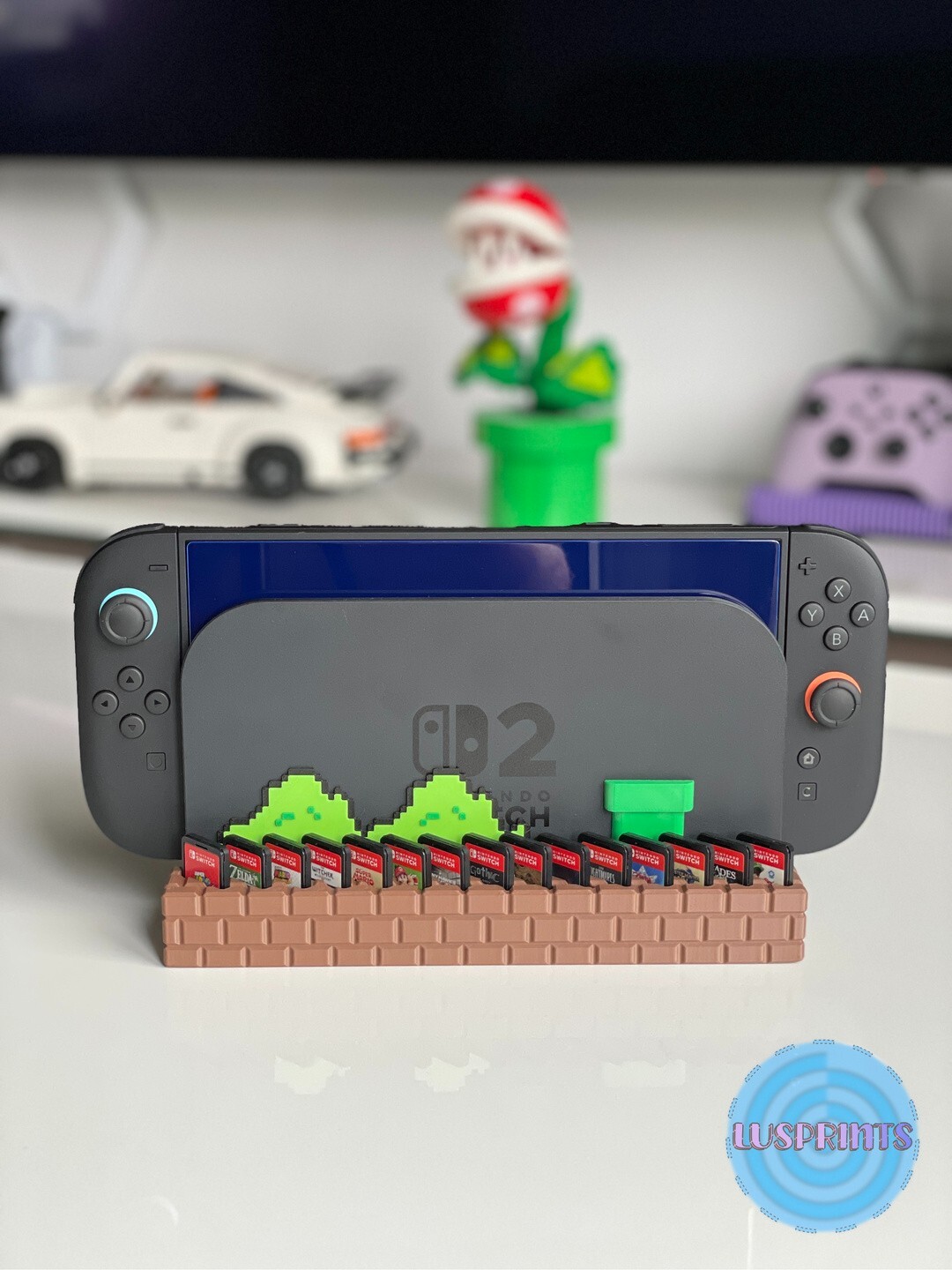 Nintendo Switch 2 Brick Dock | Cartridge Holder, Switch 2 Game Holder
