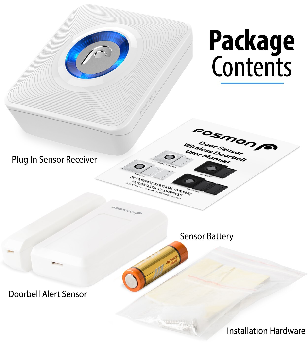 Wireless Window/Door Open Entry Security Alarm Doorbell 52 Chime Magnetic Sensor