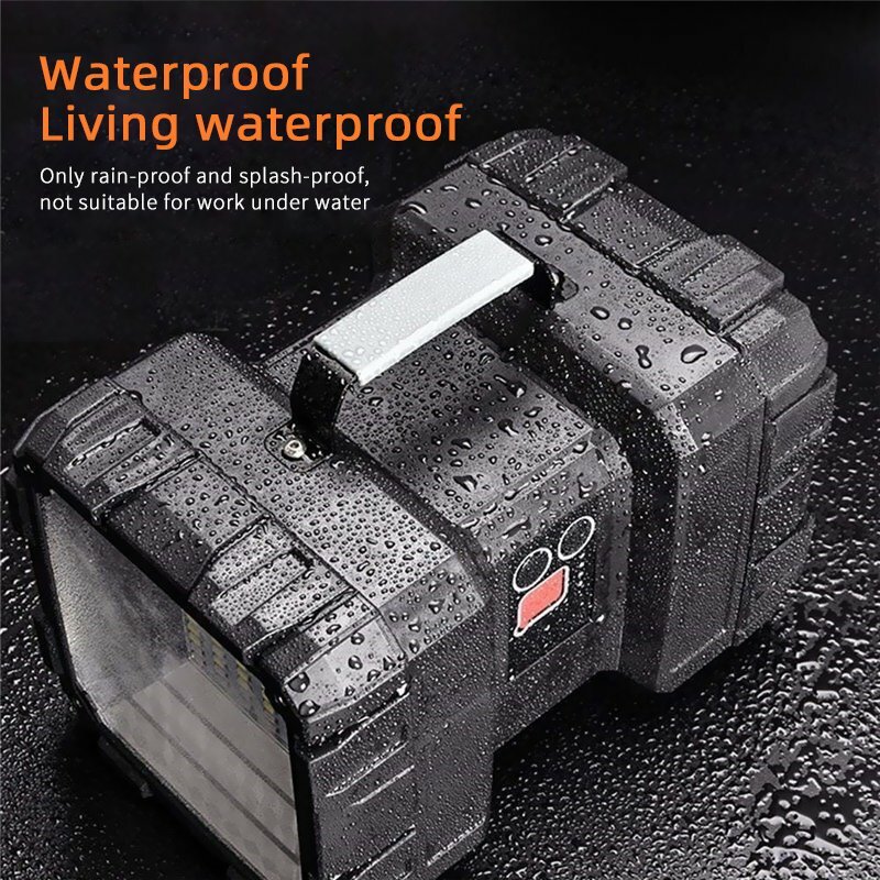 Super Bright LED Searchlight Rechargeable Handheld Spotlight Flashlight Portable