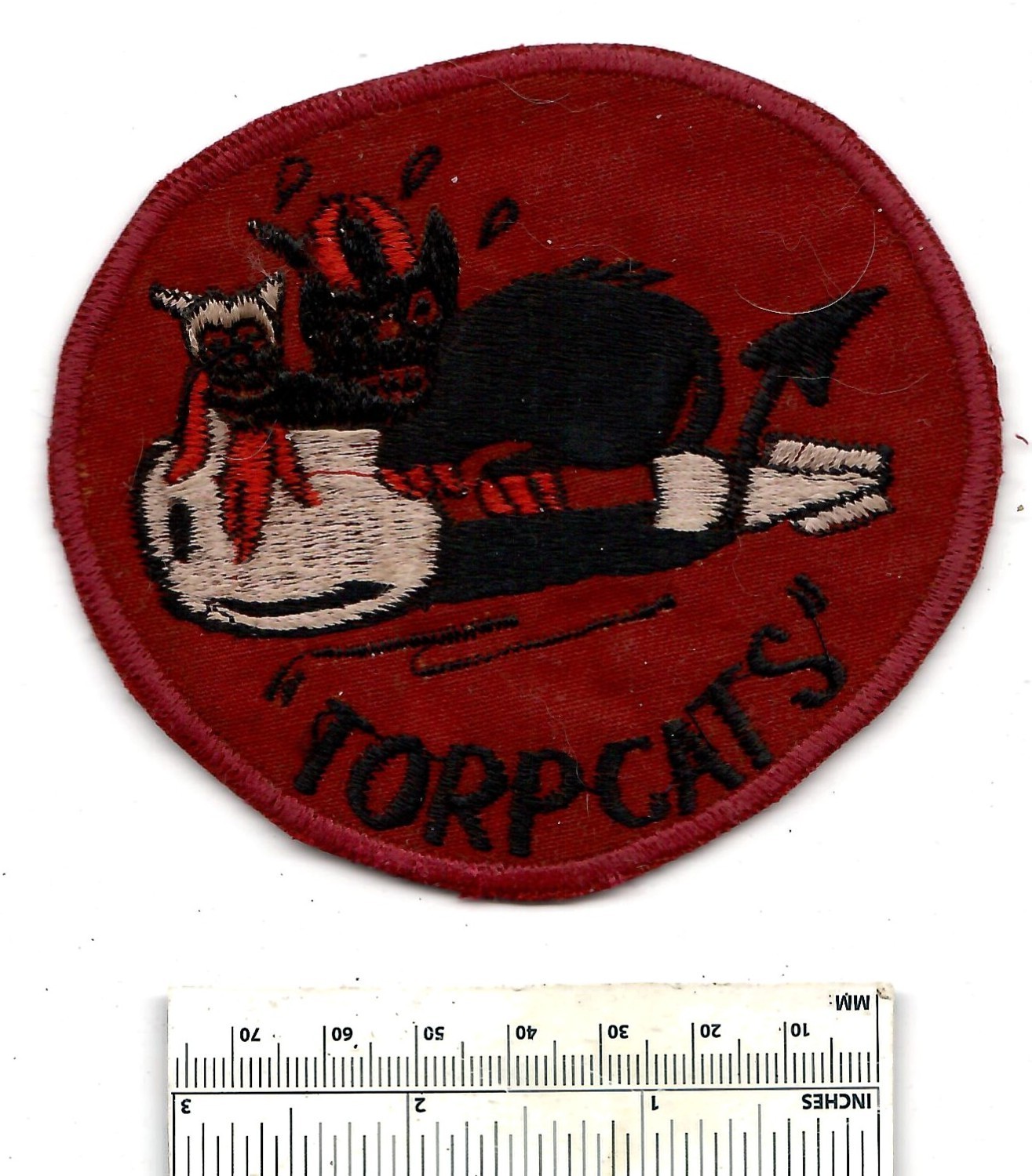 WW2 TORPCATS VA-55 Attack Plane Squadron WWII US Navy Cloth Patch Torpedo USN