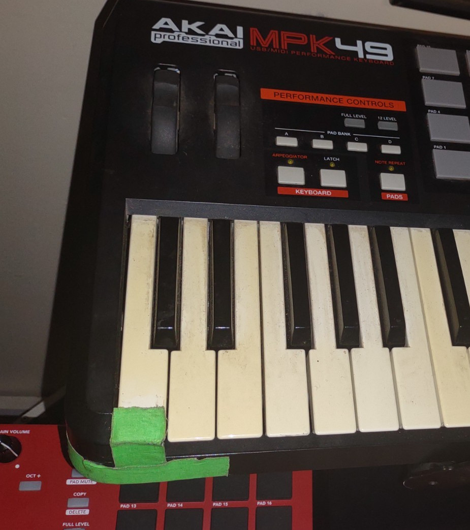 Akai MPK49 Professional USB/MIDI Performance Keyboard Hyper Extended Key