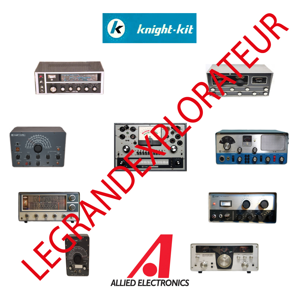 Allied Electronics & Knight-Kit Radio Operation Repair & Service manual s on DVD