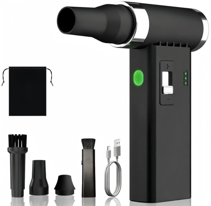 Soplador de Aire Eléctrico 110000 RPM con Velocidad Ajustable para PC y Coche