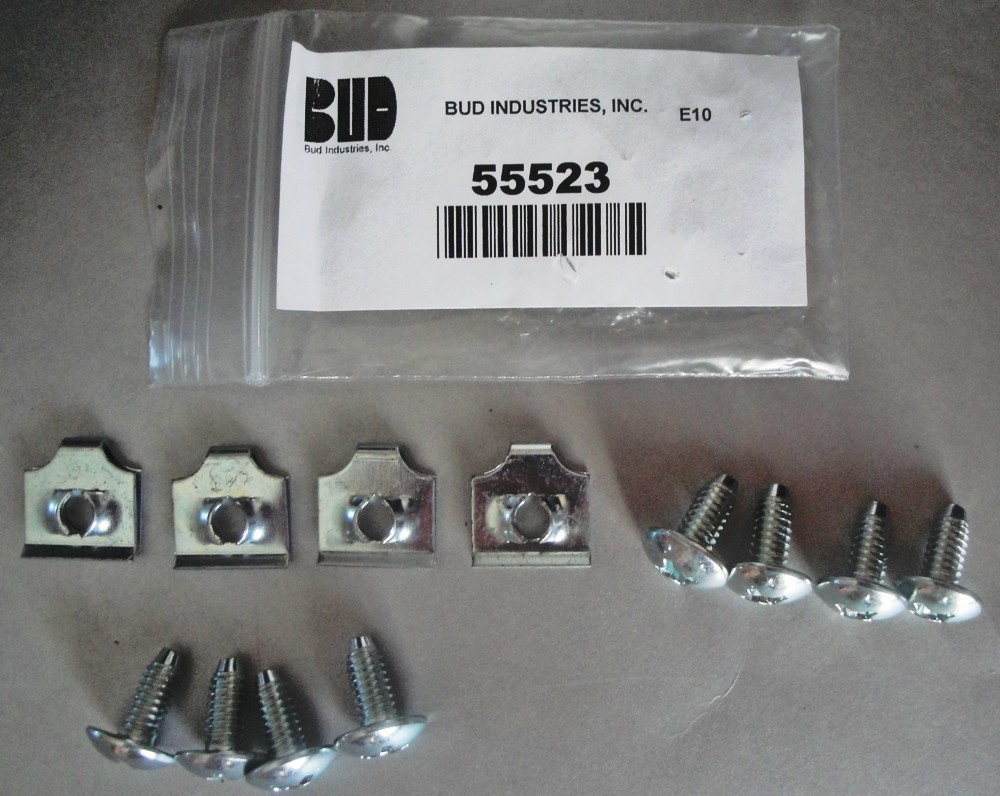 Bud PE-1600 2RU Rack Panel Extender Panel - Pair