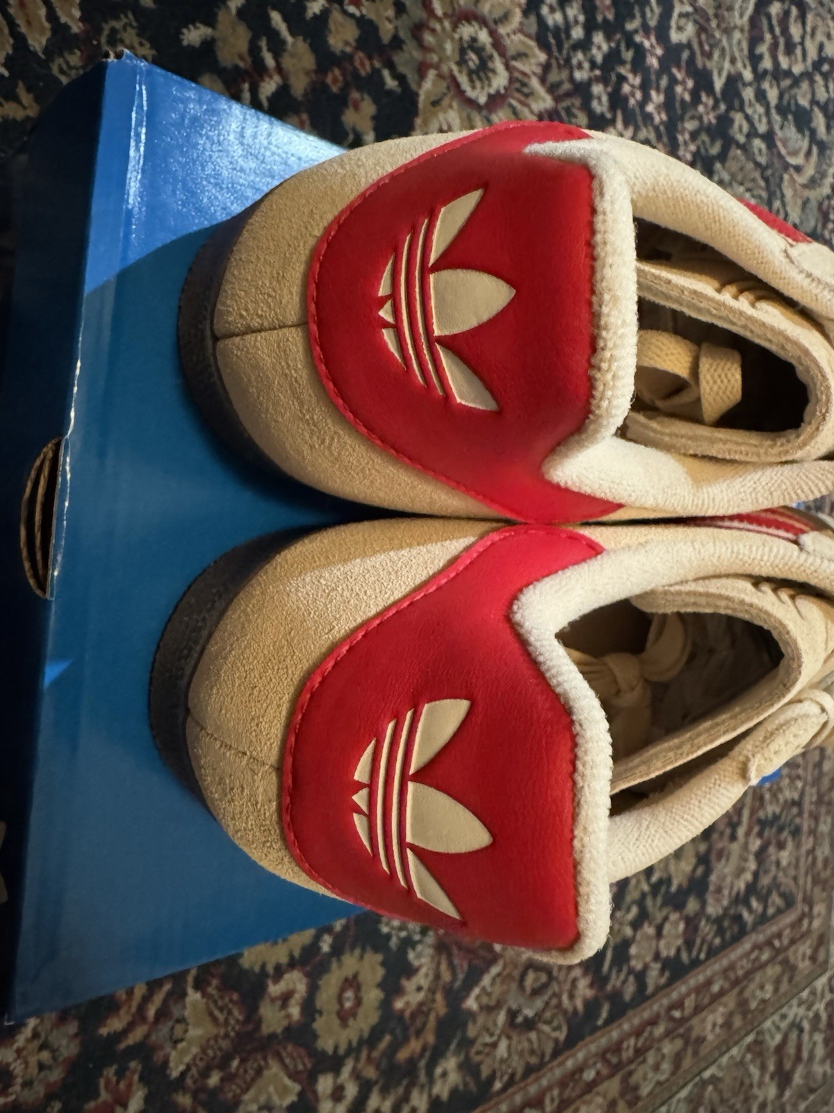 Adidas Men's Gazelle Originals Size 11 Sand Strata Scarlet |JH5393| NIB
