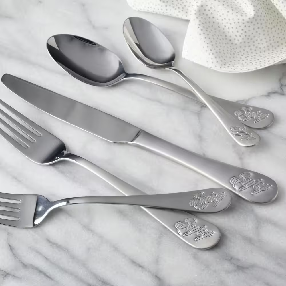 Enjoy 20-Pc Flatware Set, Service for 4, Stainless Steel