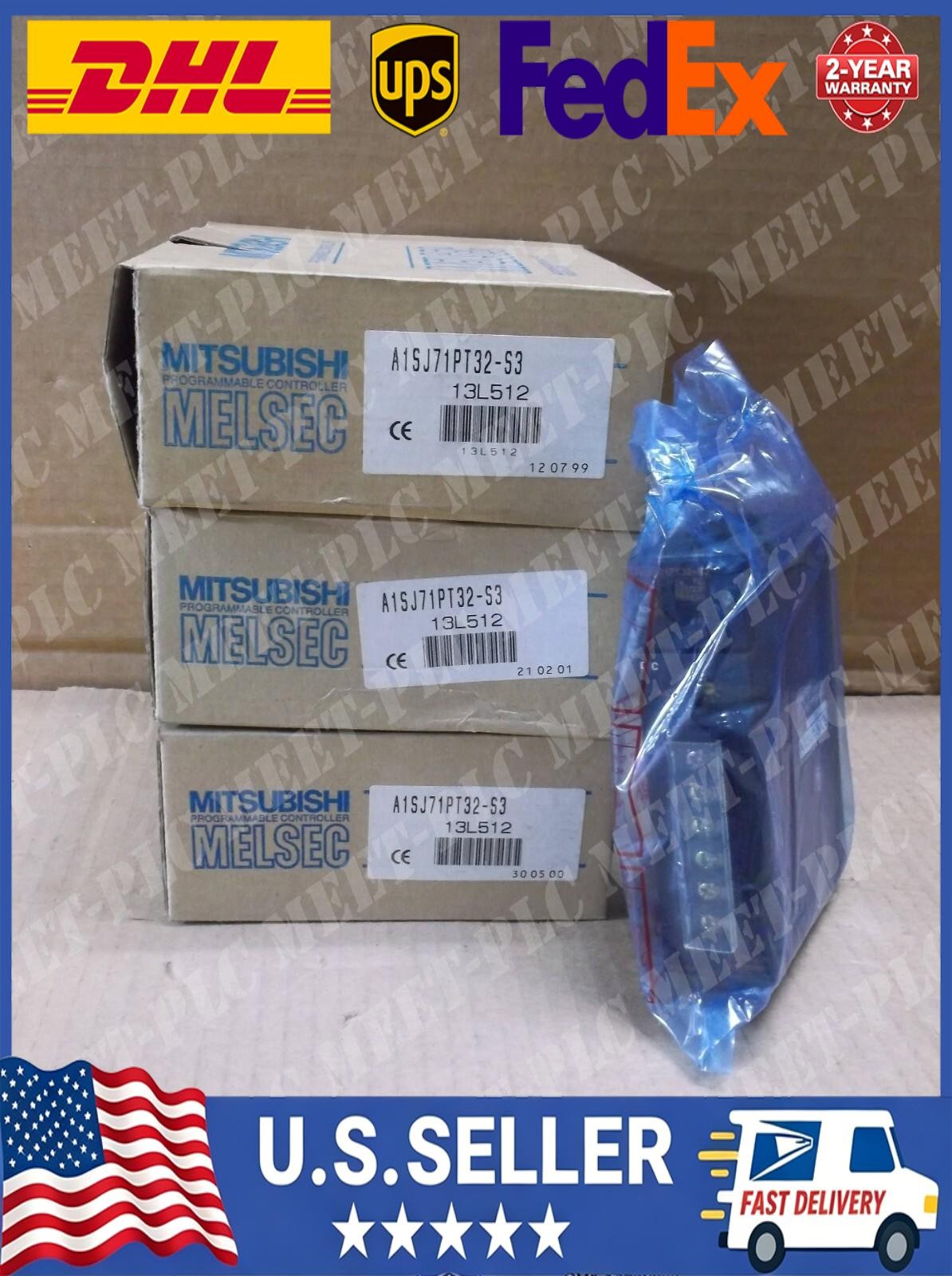 A1SJ71PT32-S3 Mitsubishi PLC NEW In Box MELSEC Net/Mini-S3 Unit Card Module