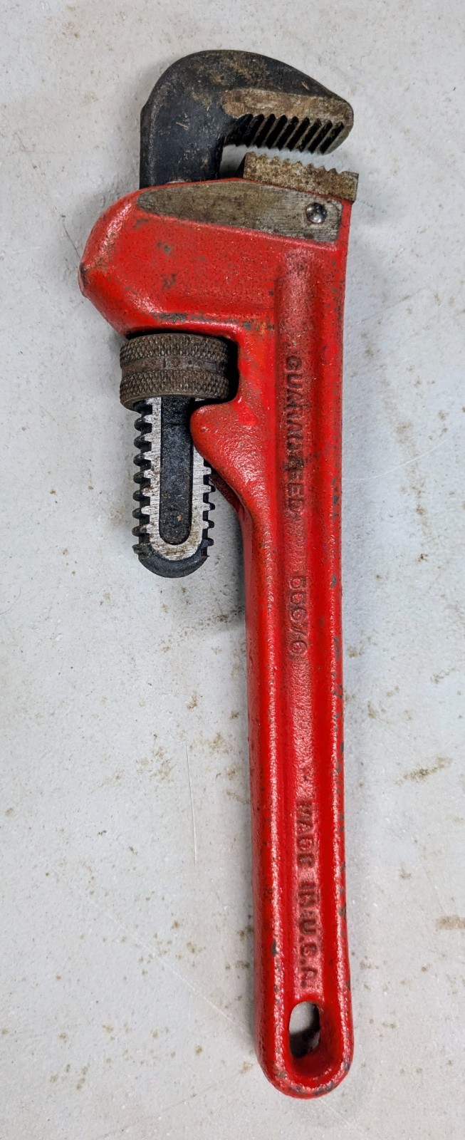 Vintage Craftsman USA 10" Pipe Wrench - NICE - Heavy Duty