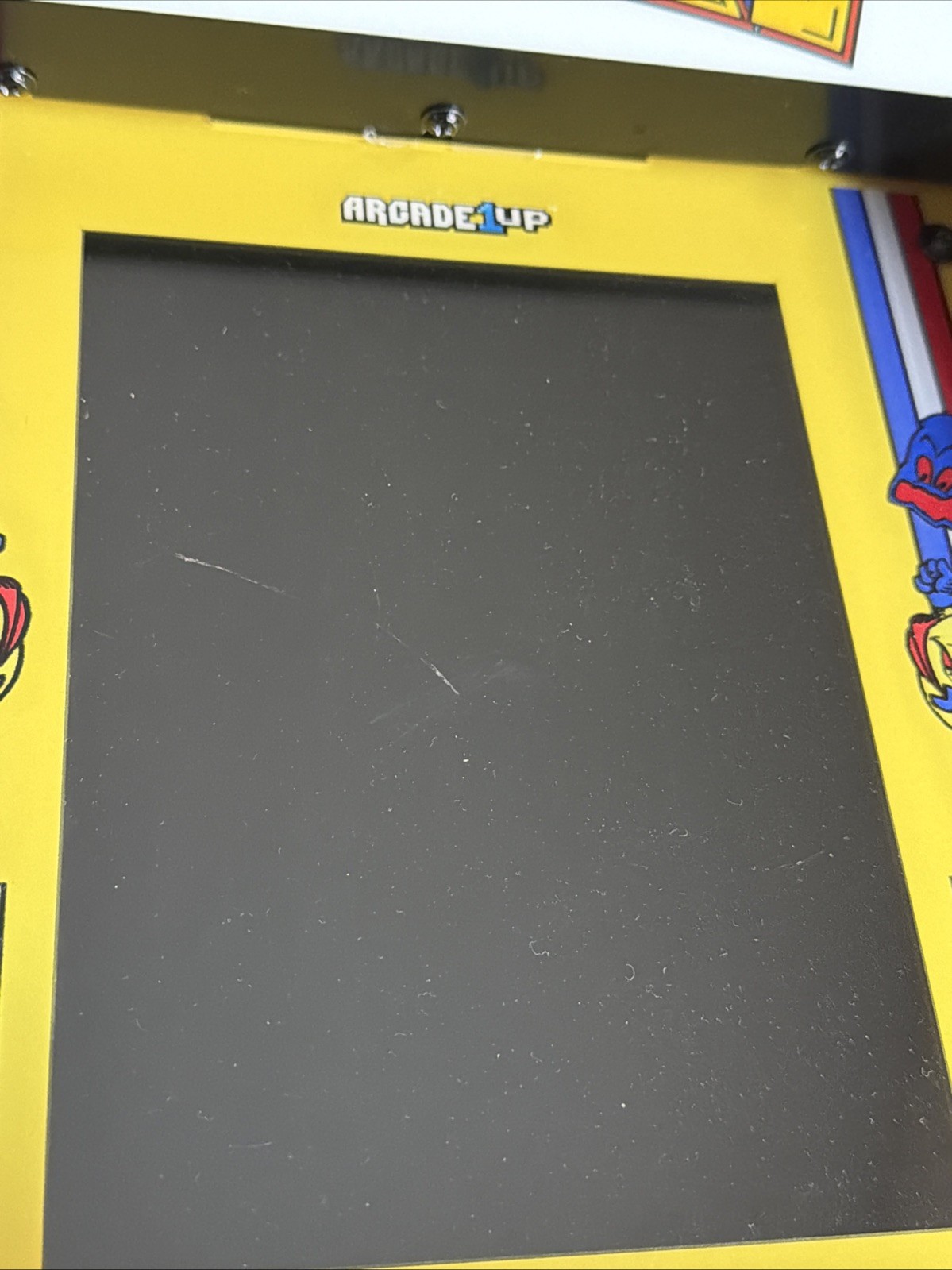 Arcade1Up Super Pac-Man Counter Top Arcade Machine 4 Games; Clean And Working