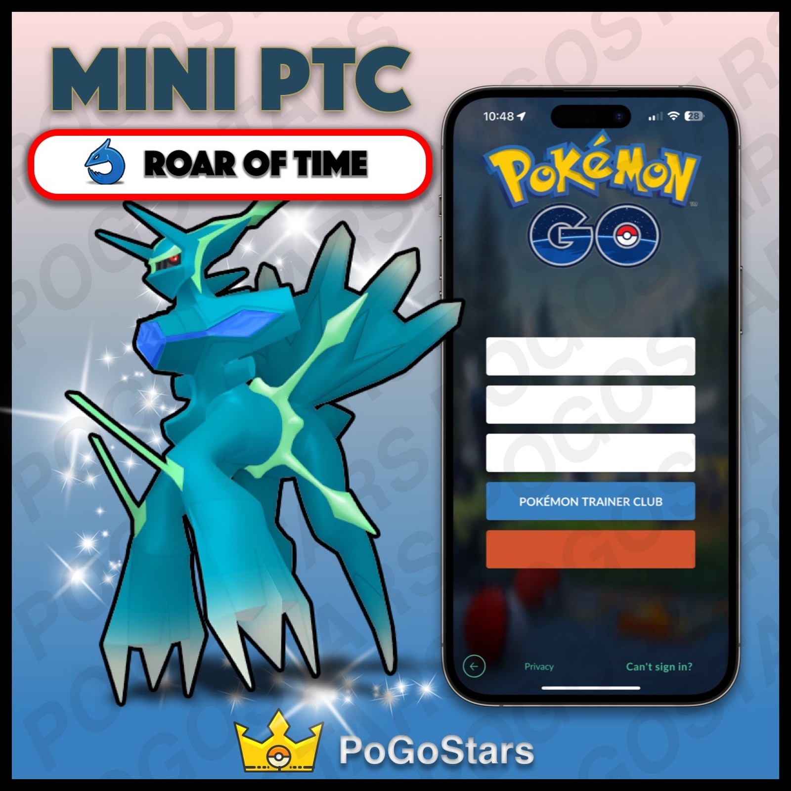 Pokémon PTC Go - Shiny Dialga Origin Forme Roar of Time - 80K✨Read Description✨