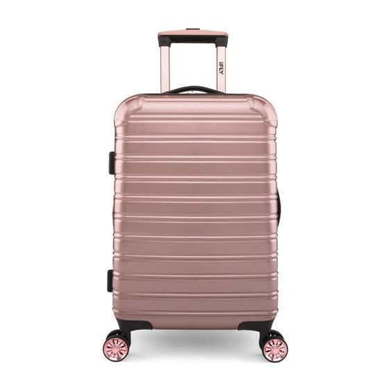 iFLY - Fibertech Rose Gold Hardside Luggage 22" Carry on Luggage 56cm Small