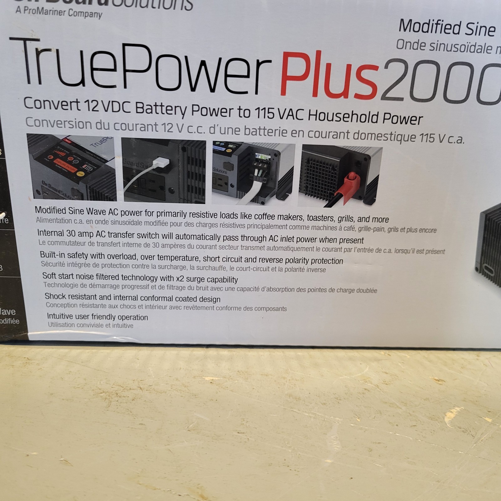 ProMariner TruePower Plus 2000ms Sine Wave Inverter, 30A, 06200
