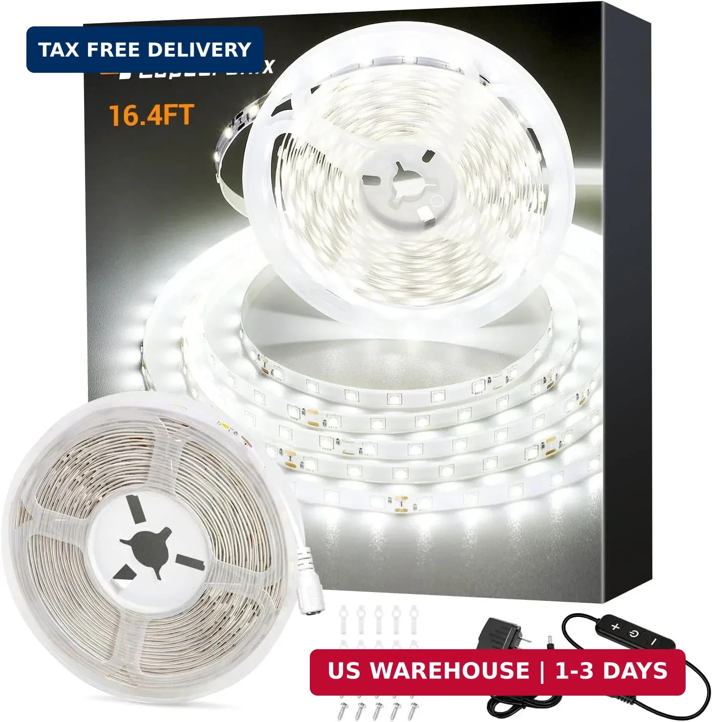 CT CAPETRONIX White LED Strip Light, 16.4 Feet 24 Volt LED Light Strip White, 60