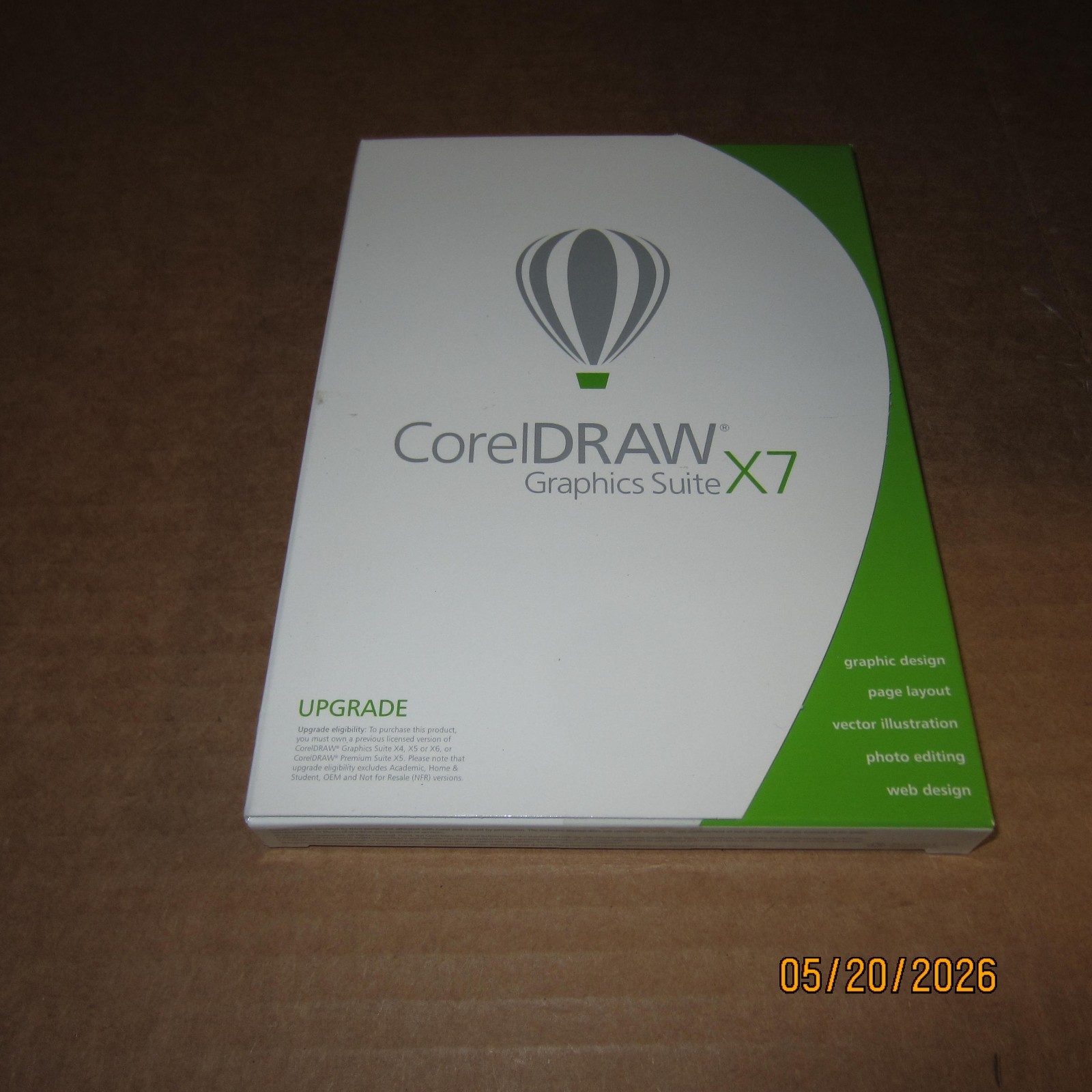 NEW CorelDRAW Graphics Suit X7 Upgrade Software Windows 8 Corel Graphic Design