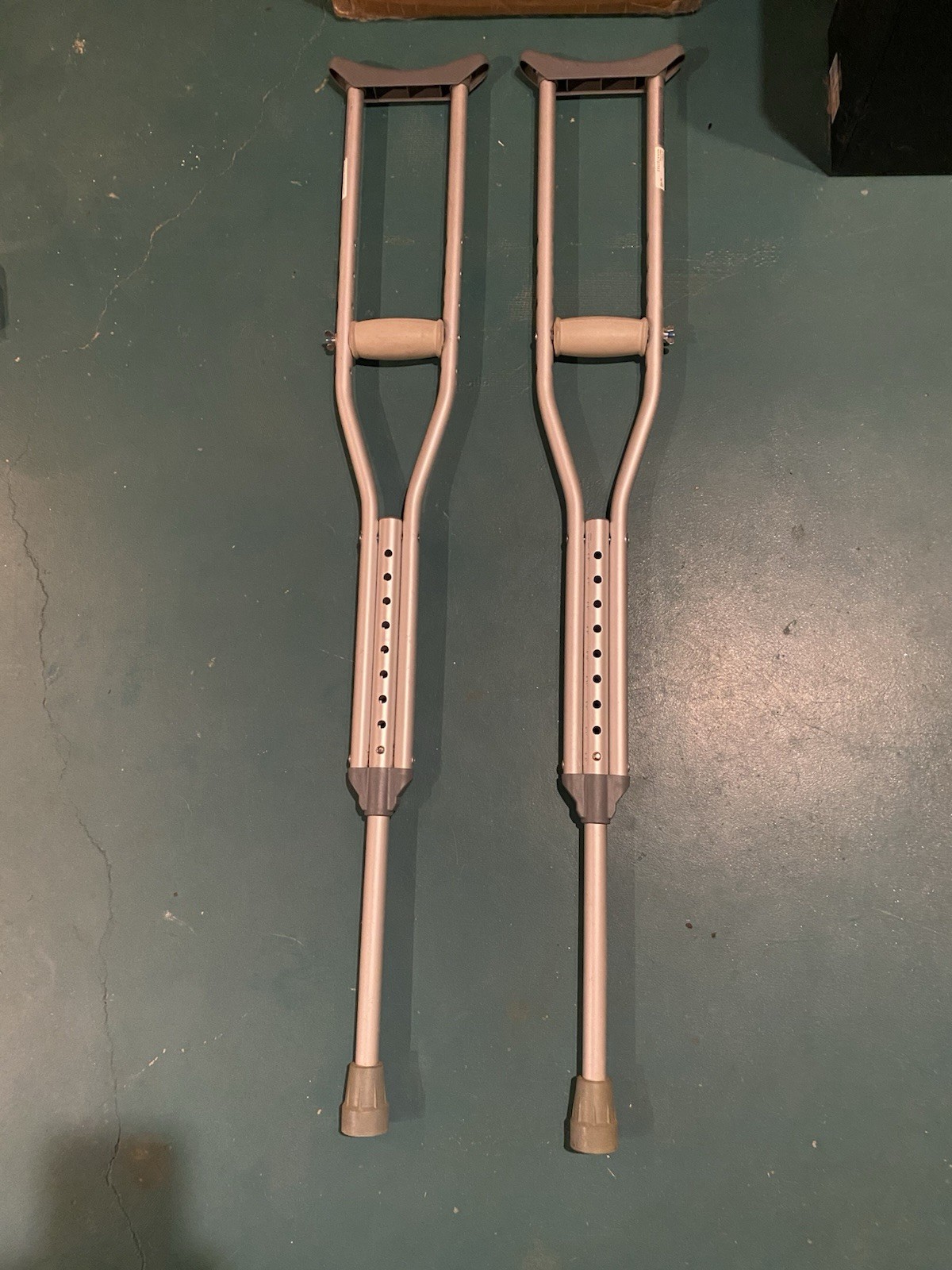 Set Of McKesson Aluminum Crutches For People 4’6” To 5’2” In Height