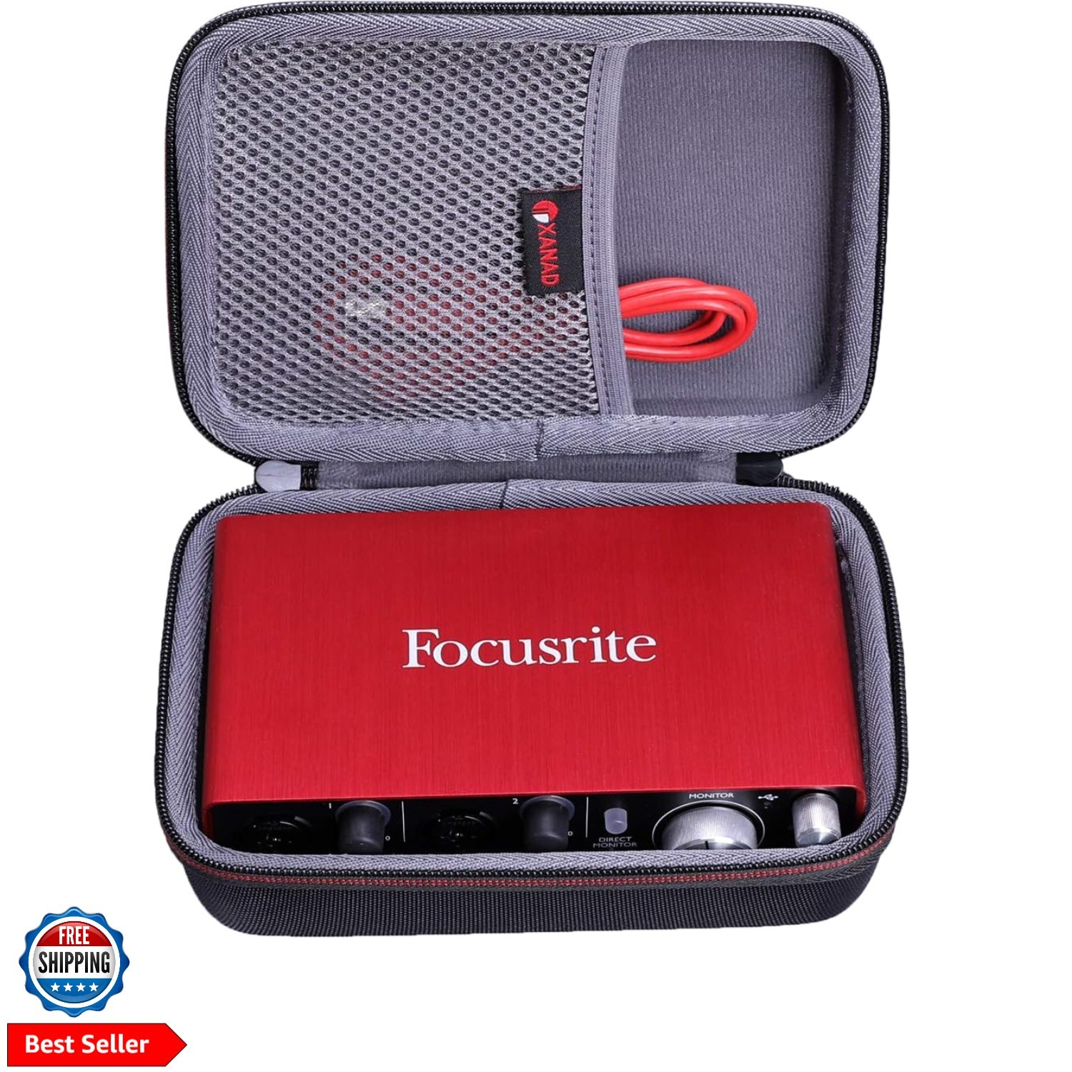 Case for Focusrite Scarlett Solo or 2i2 3nd Gen Audio Interface -Hard EVA Sto...