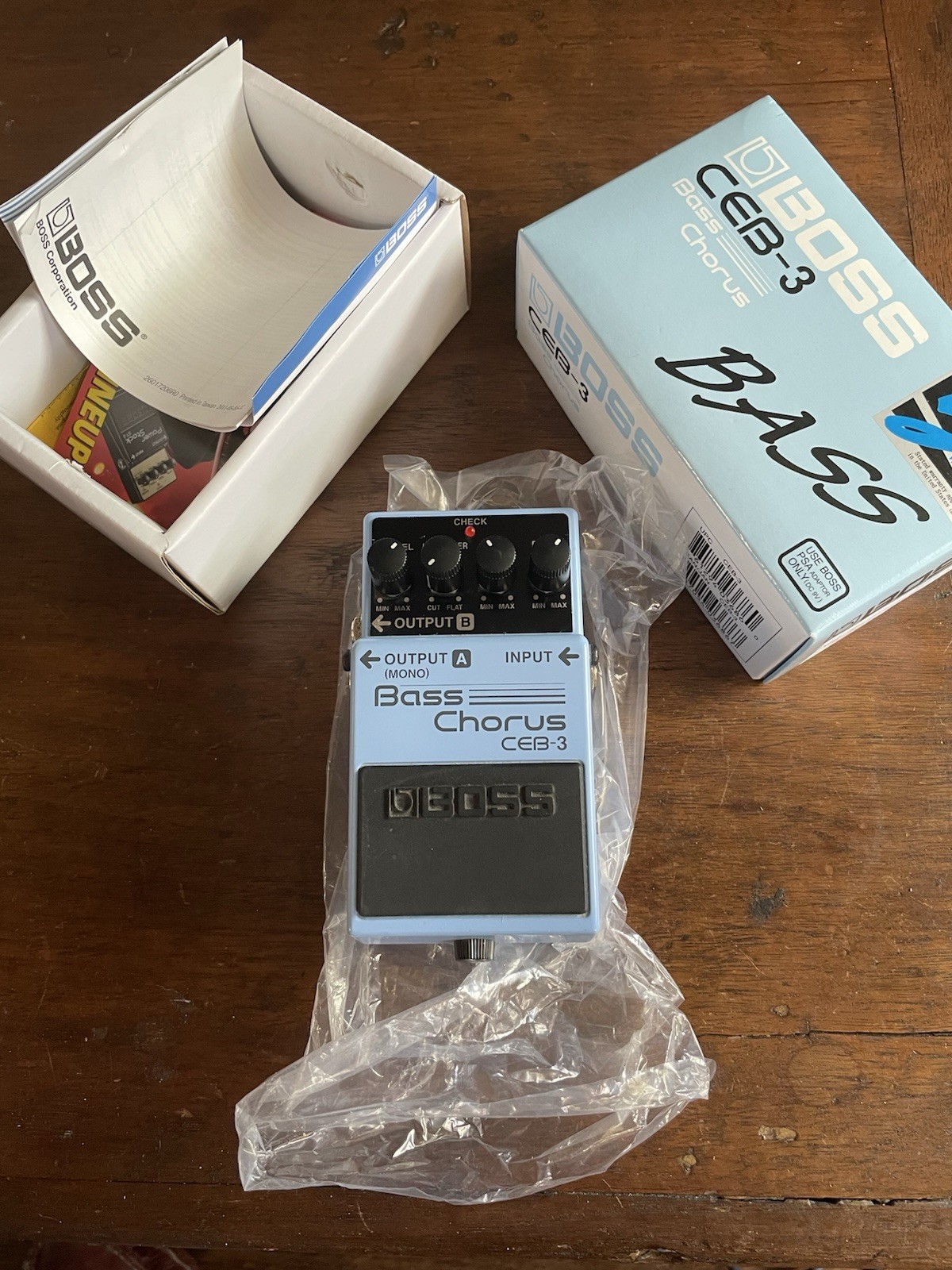 Boss CEB-3 Bass Chorus Pedal Unit Only Without Cable