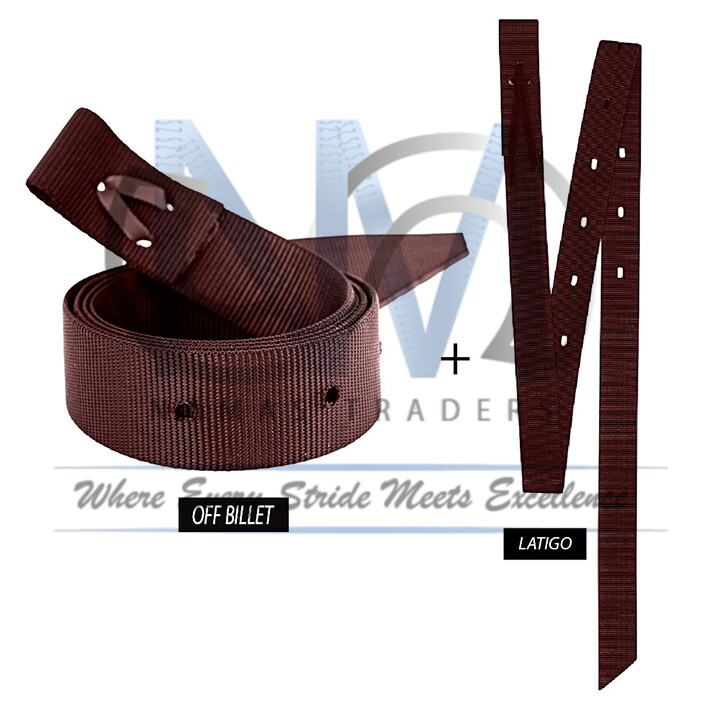 Nylon Latigo Tie & Off Billet Set Strap With Holes for Western Saddles Long Life