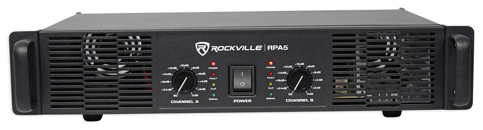 Rockville RPA5 400w RMS (200 x 2) 2 Channel Power Amplifier Pro/DJ Amp