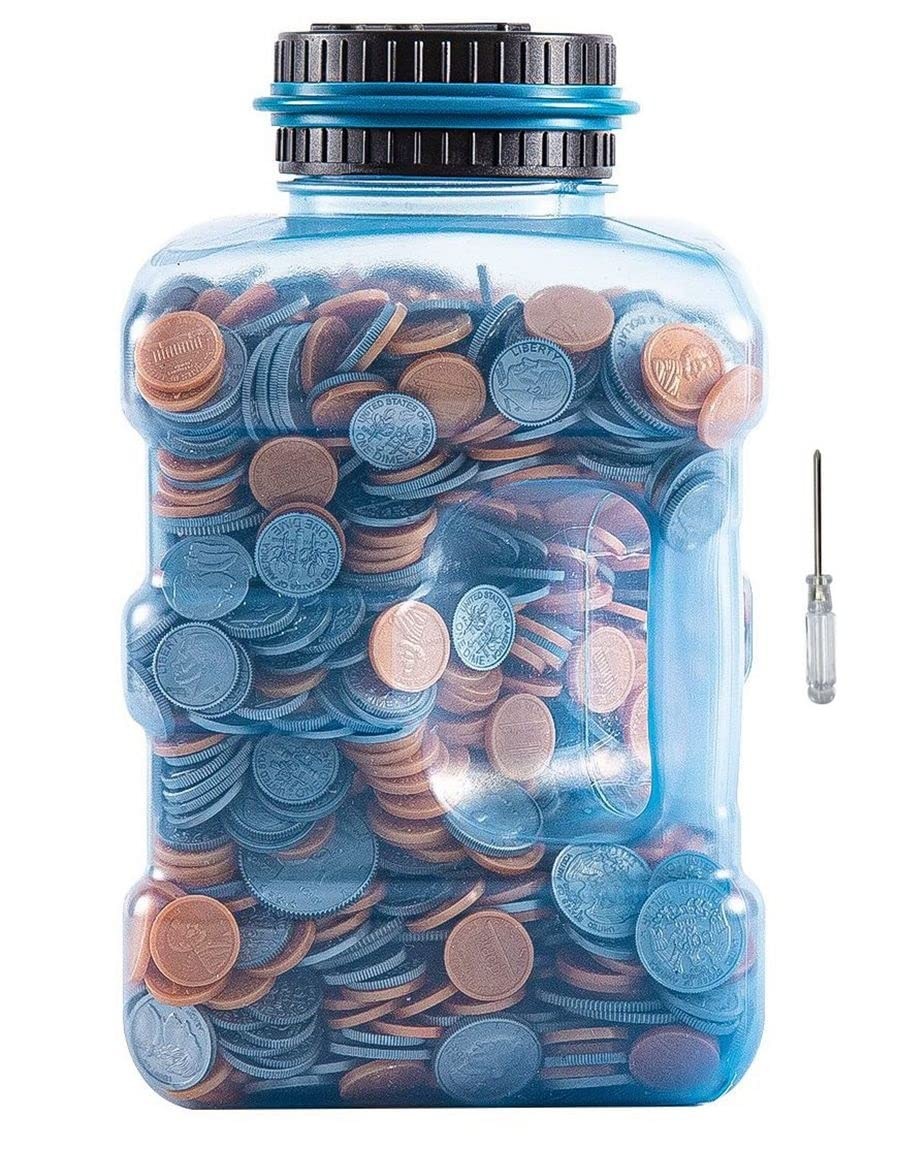 Piggy Bank - Large Coin for Adults Boyswith LCD Counter,Great