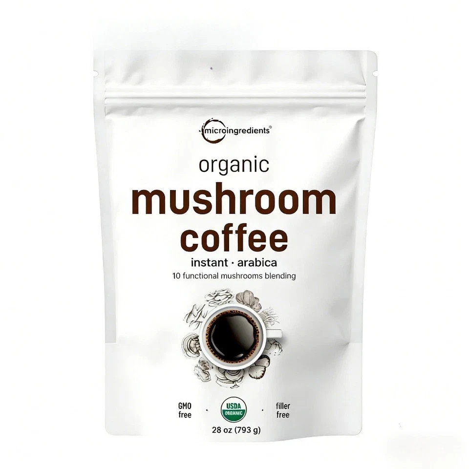 Micro Ingredients Organic Instant 10-in-1 Mushroom Coffee Powder