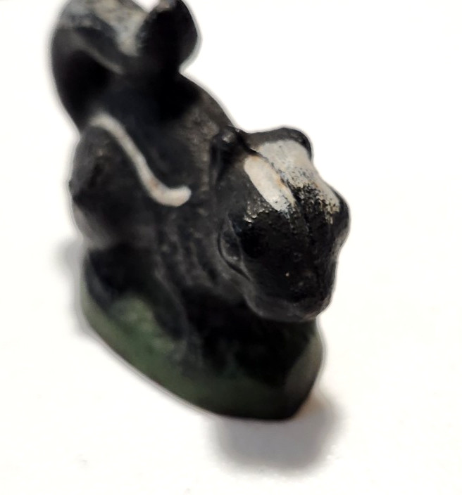 Solid Cast Iron Painted Skunk Figurine Bottle Opener 3" x 2" Barware