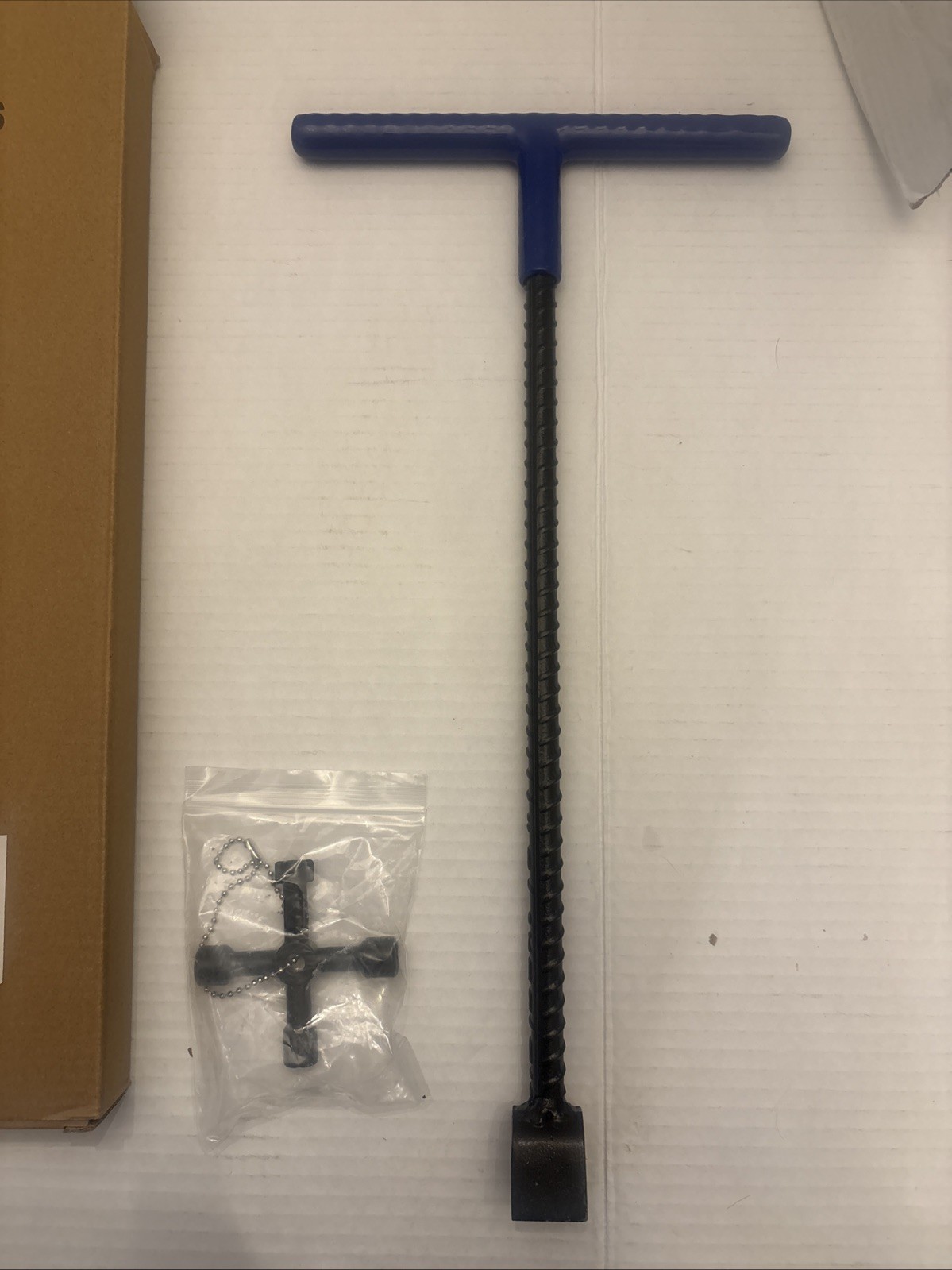 The Chands Water Meter Key Blue Handle Tool for Water Meter Access Utility Valve