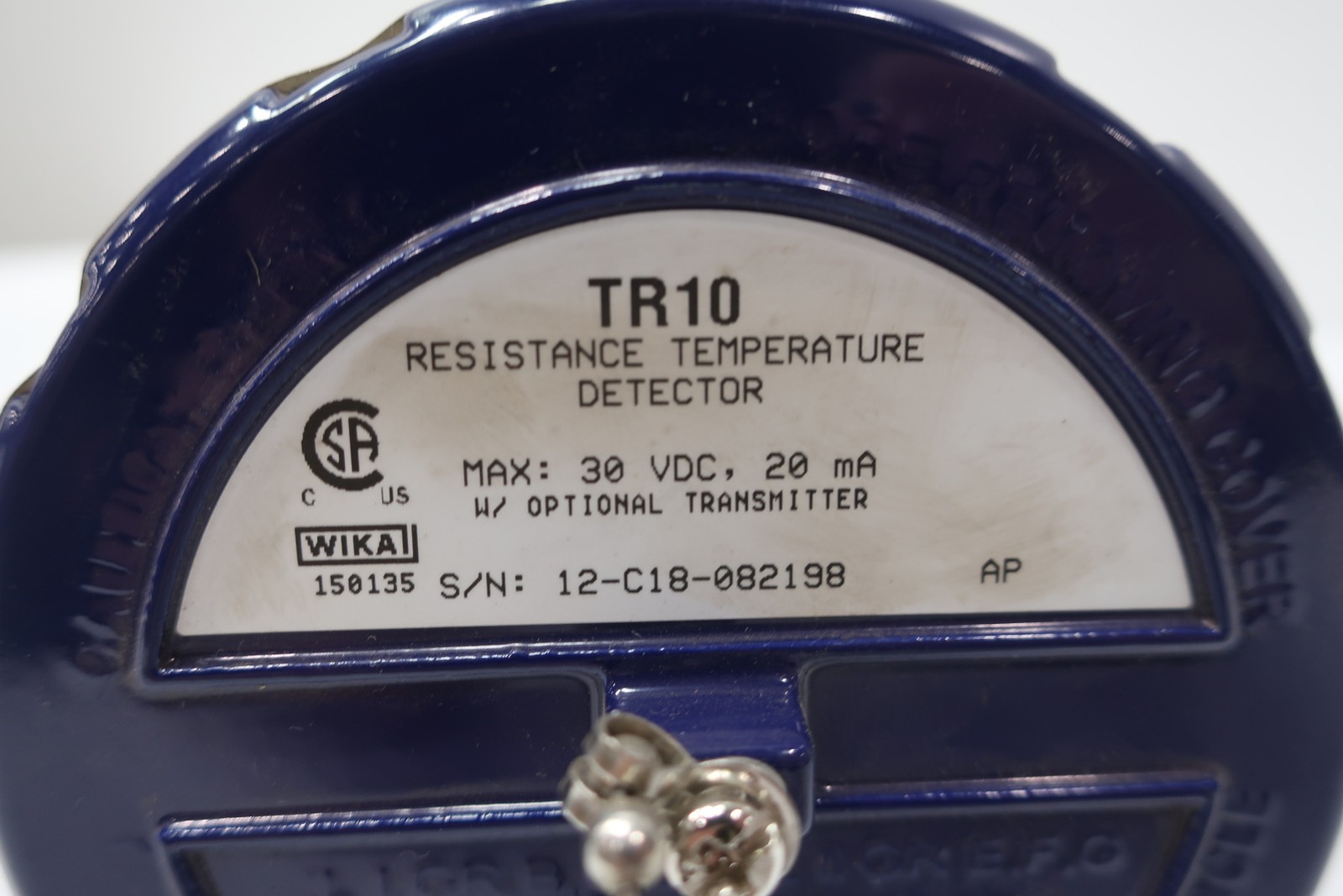 Wika TR10 Resistance Temperature Detector 30v-dc
