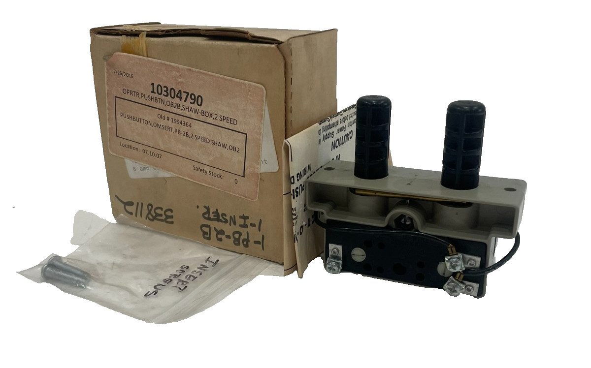 NEW DUCT-O-WIRE PB-2B 2 SPEED PUSH BUTTON PB2B