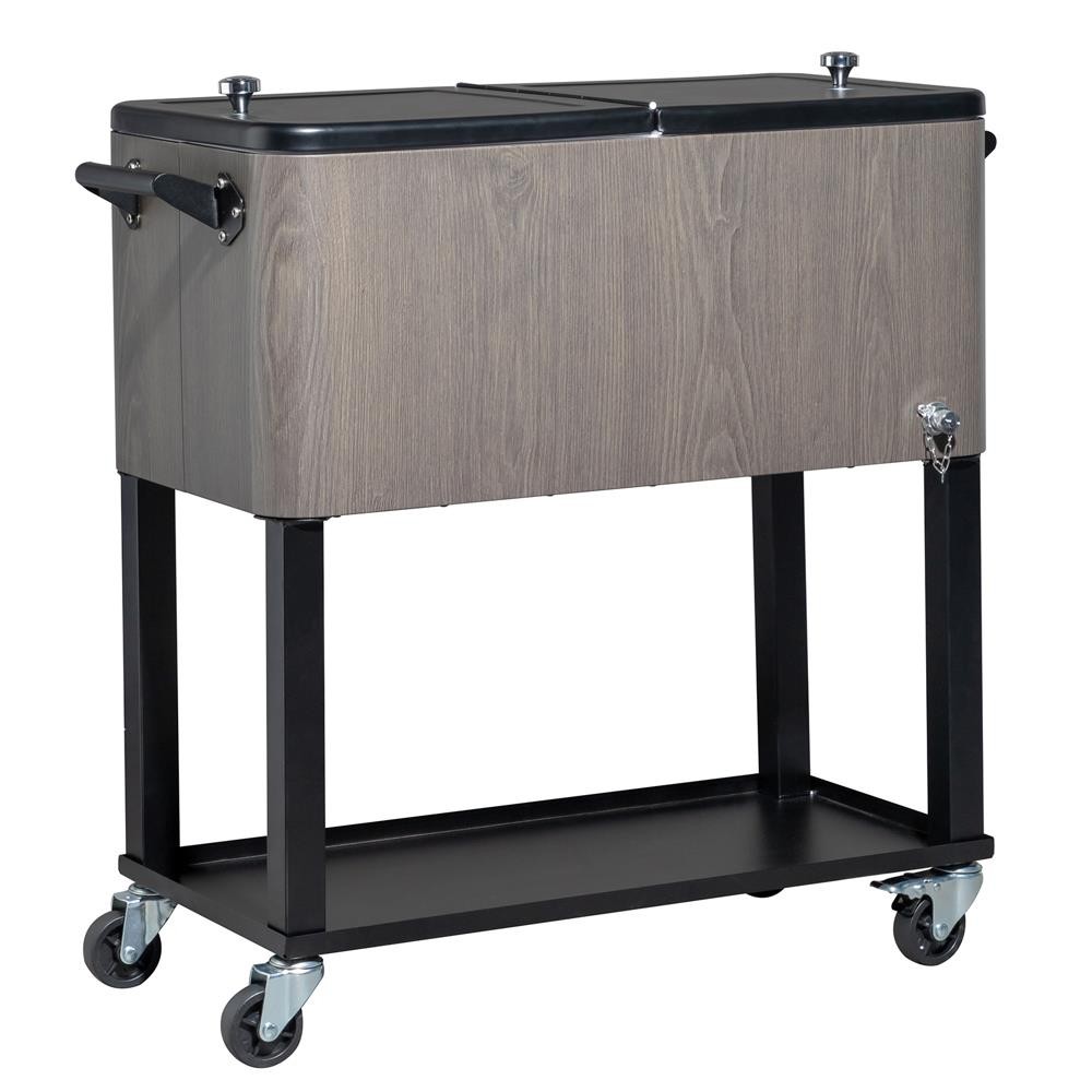 80Qt Outdoor Rolling Cooler Cart Ice Beer Beverage Chest Party Drink With Wheels