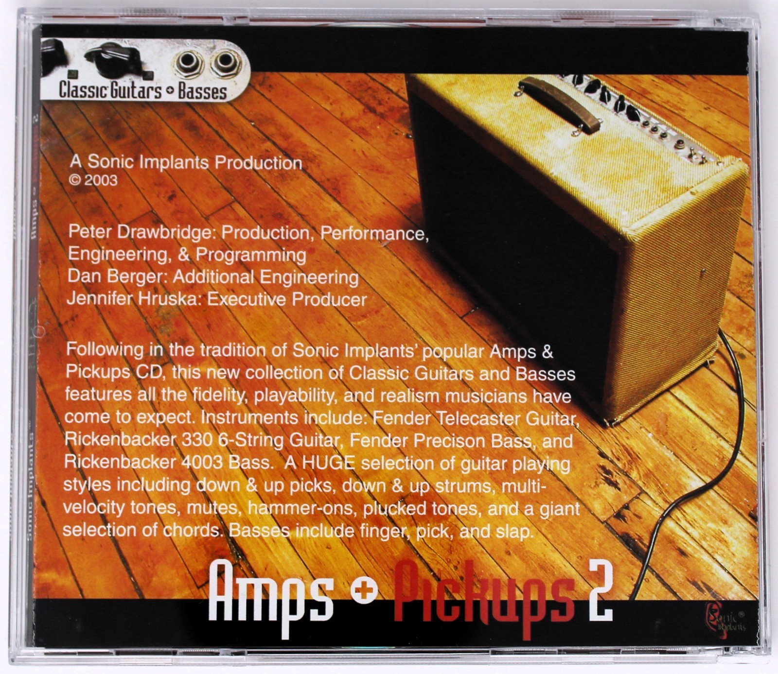 Sonic Implants Amps + Pickups 2 Gigasampler Sample/Sound Library/Sampling 2 CD