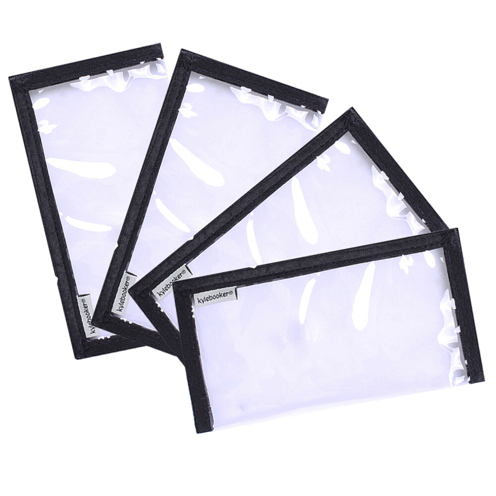 Kylebooker Lure Wraps Two Sizes PVC Clear Window includes 4 Lure Wraps