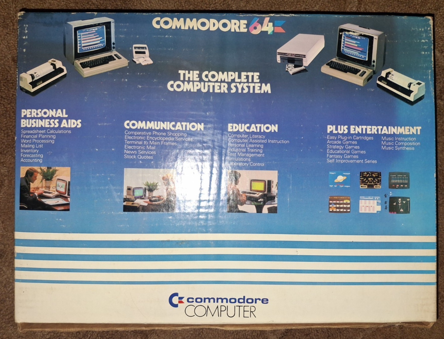 Vintage Original Commodore 64 Computer, 64K Memory, Box, BOX ONLY!