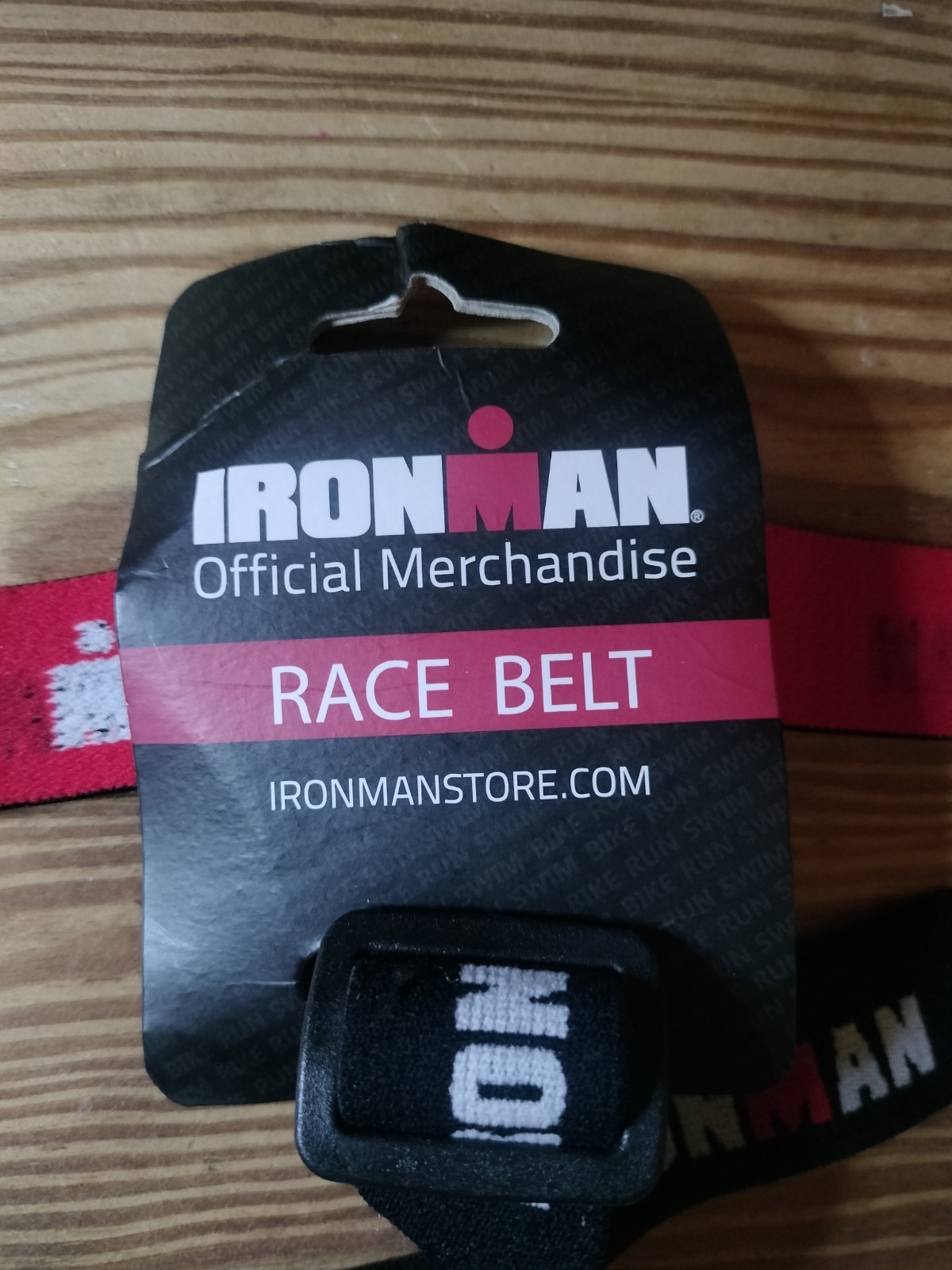 Ironman Race Belt Black/Red Official Merchandise