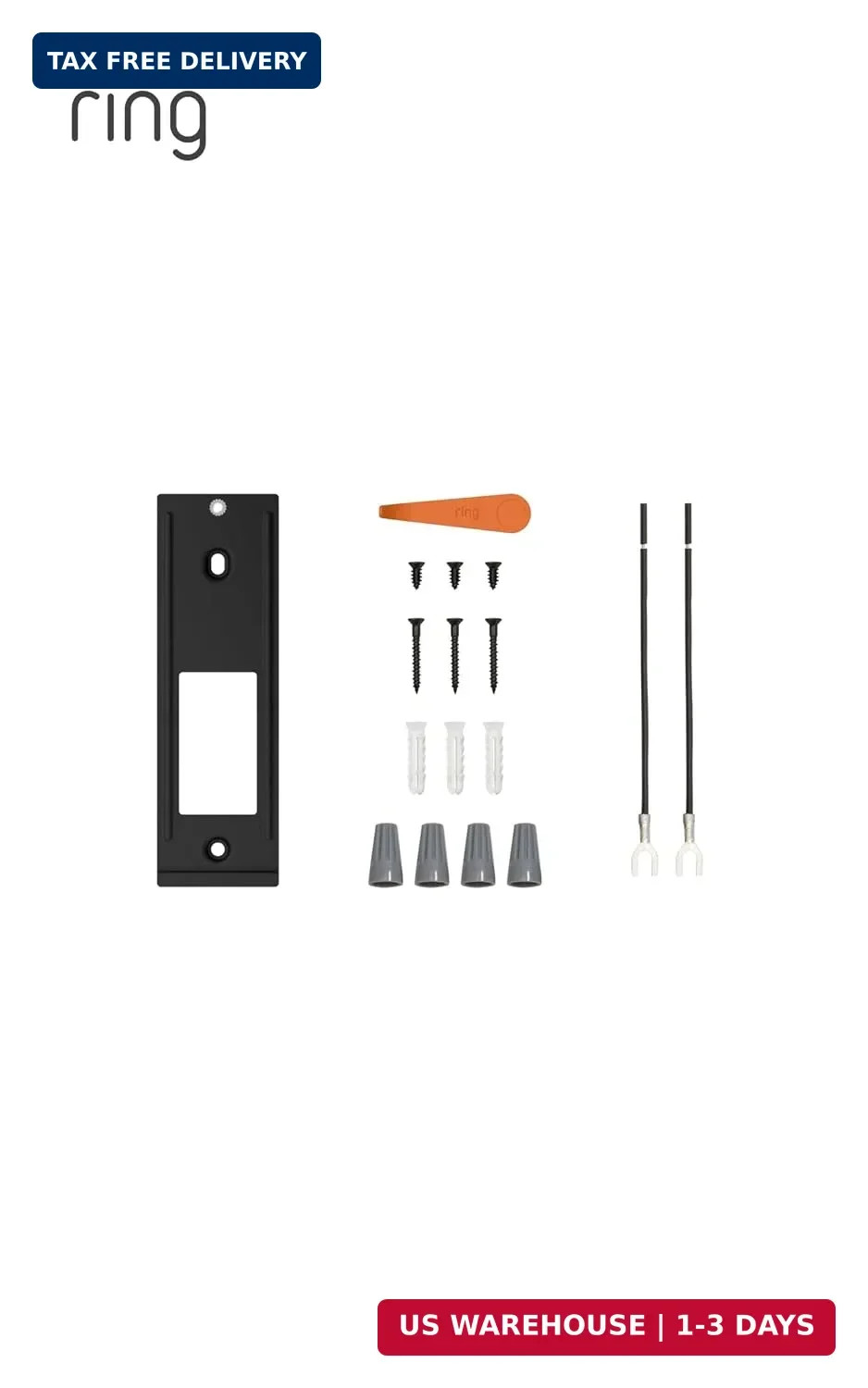 Ring Spare Parts Kit - Compatible with Ring Battery Doorbell (newest model)