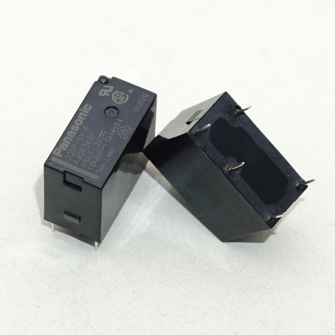 JQ1-5V-F JQ1P-5V-F General Purpose Relay 5VDC 10A 5 Pins x 2PCS NEW
