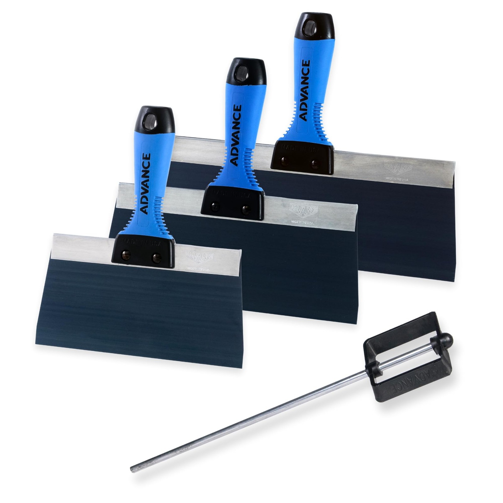 Blue Steel 3-Pack Drywall Finishing Kit | . | Flexible Blue Spring Steel Blad...