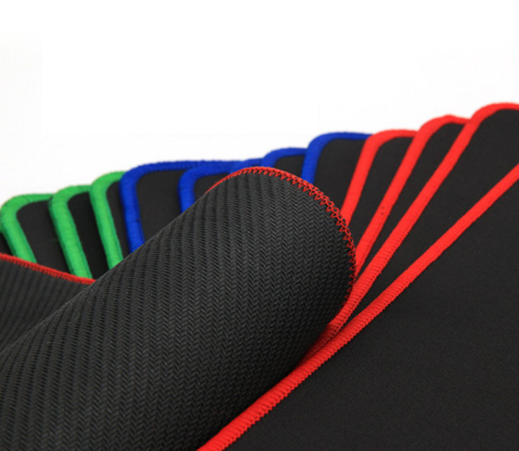 2pcs All black super long mouse pad keyboard pad desk pad office game pad