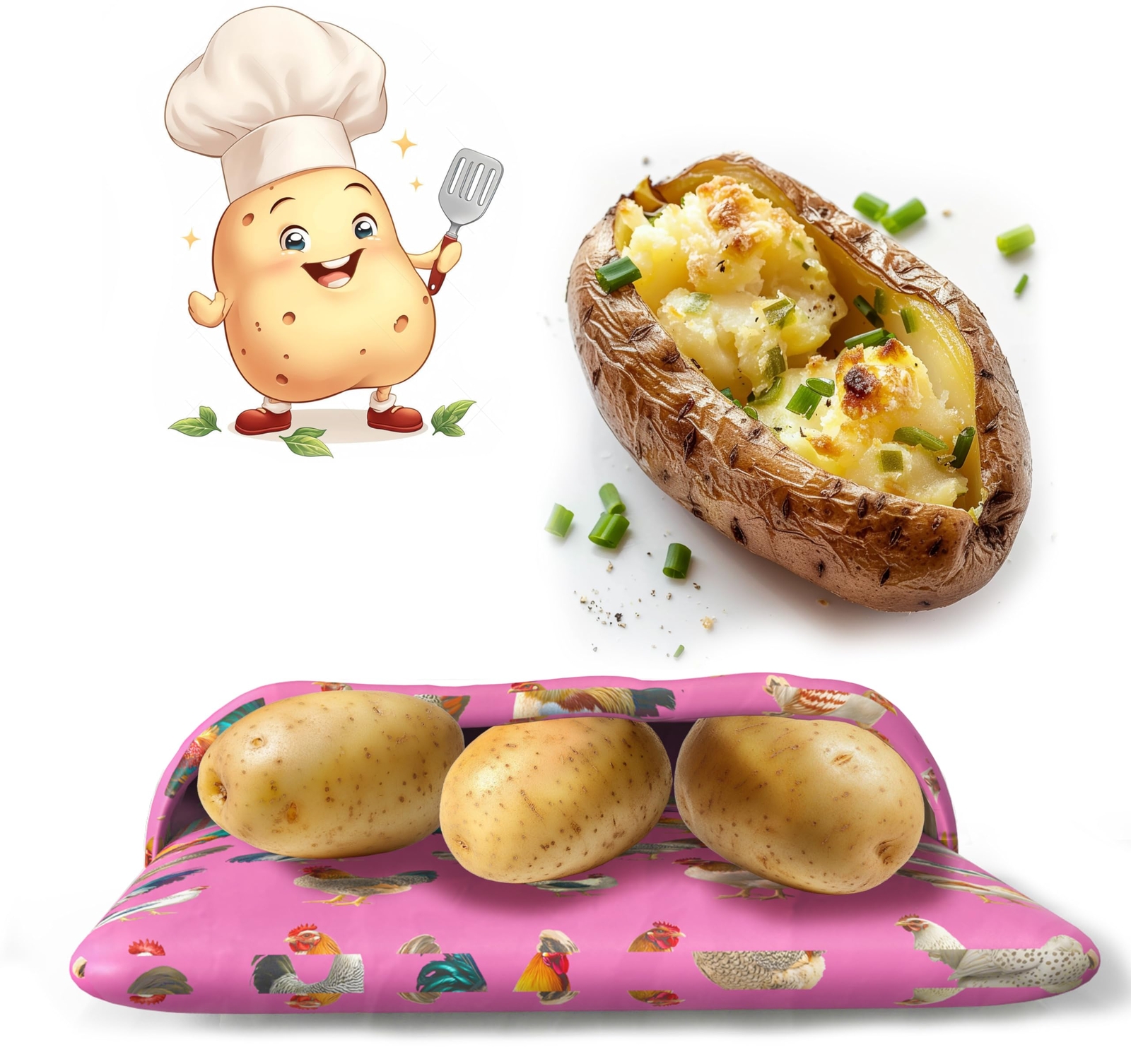 Baked Potatoes Bag for Microwave - Quick-Cook Baked Potato Express Microwave ...