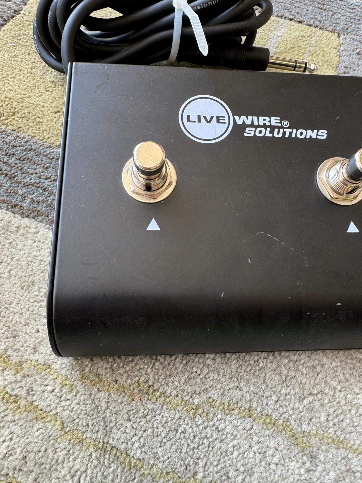 Live Wire Solutions Dual Latching Footswitch FSW22 Guitar Amp Channel AC15 Used