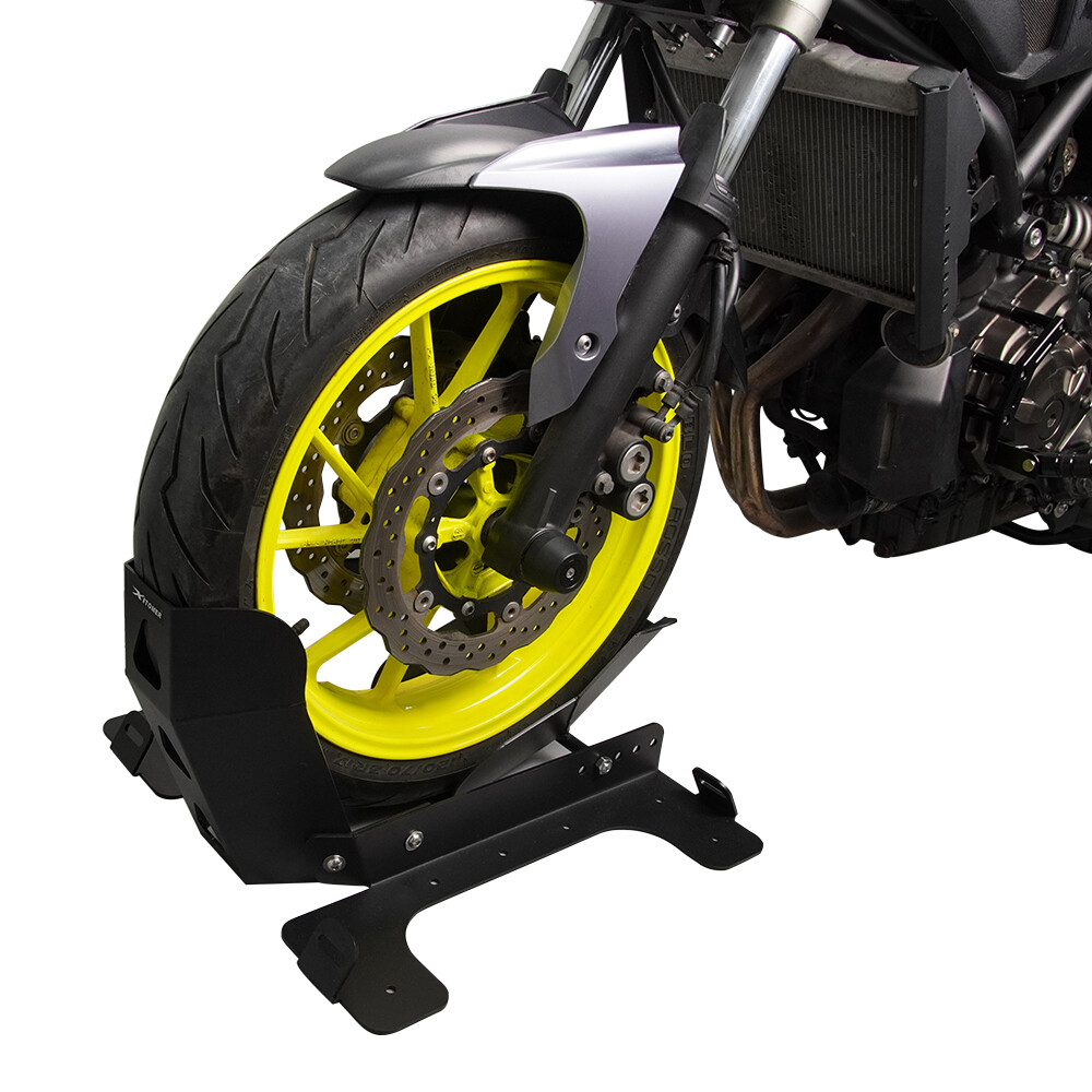 Universal Stop 17 inch to 28 inch Front Wheel Chock Trailer Tool