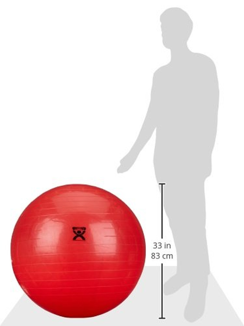 Energizing Exercising Balls, Red, 29 1/2"
